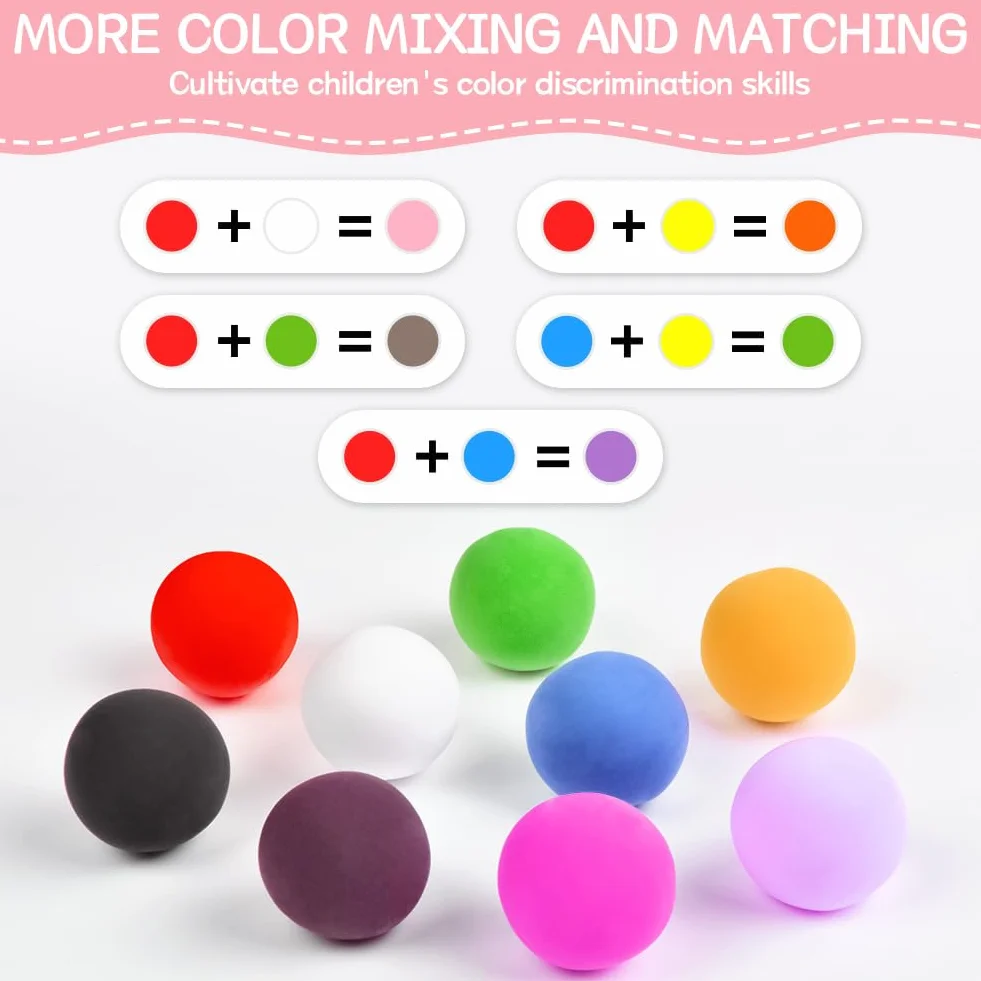 Ainiv 72 Colori Pasta Modellabile Bambini, Argilla da Modellare Air Dry Clay, Set Plastiline Regalo 3+ Anni