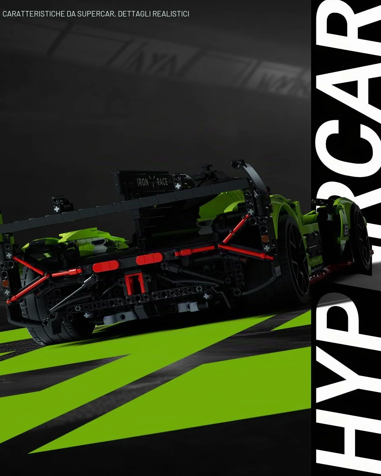 Nifeliz S63 Hypercar Modellino di Auto da Corsa per Adulti da Costruire, Auto Kit da Collezione Scala 1:8, Regalo per Uomo, Donna, Lui o Lei (3699 pezzi, NF10283)