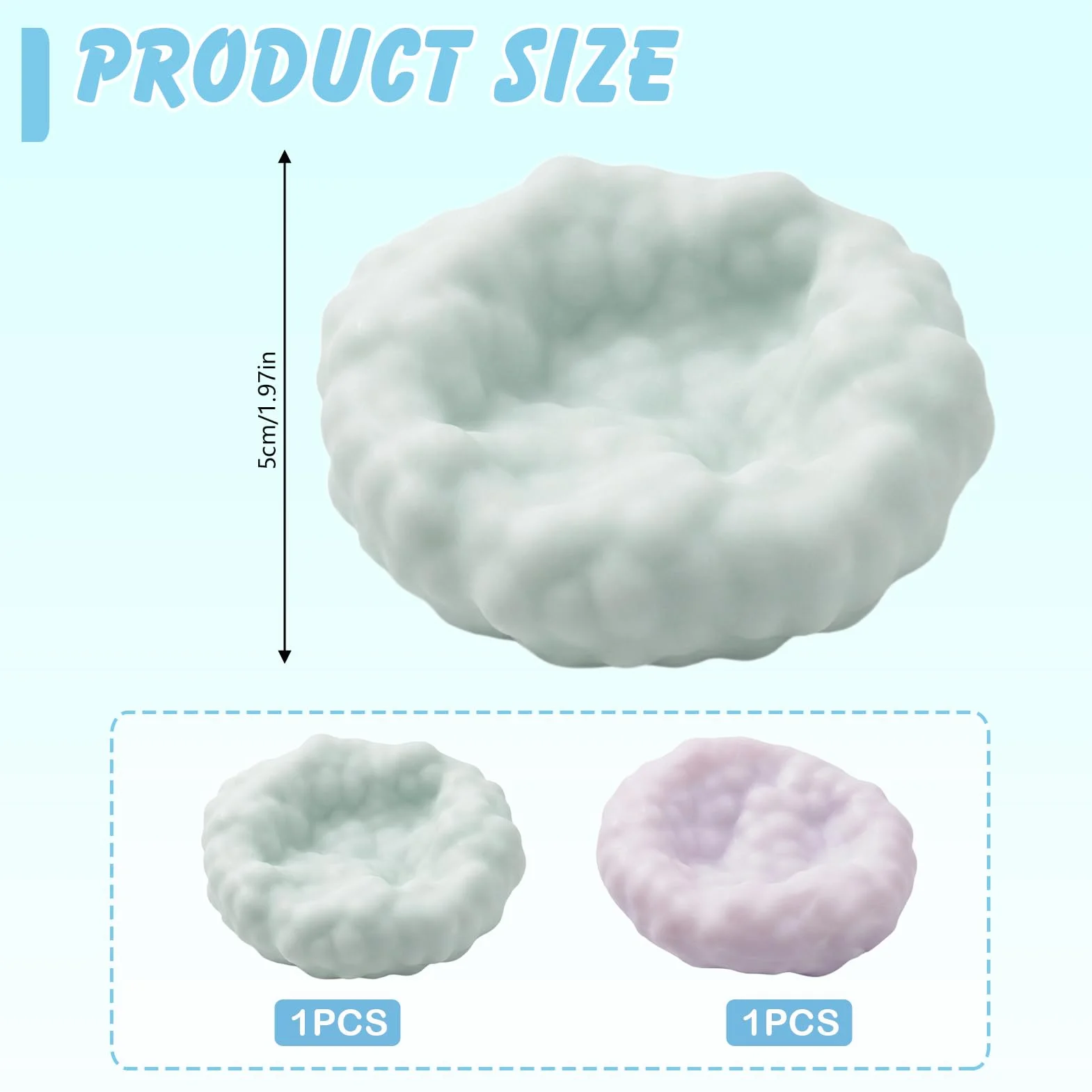 Shapeable Stress Squeeze Ball 2 Pezzi, Squishy Crunchy Stressball, Palla Antistress