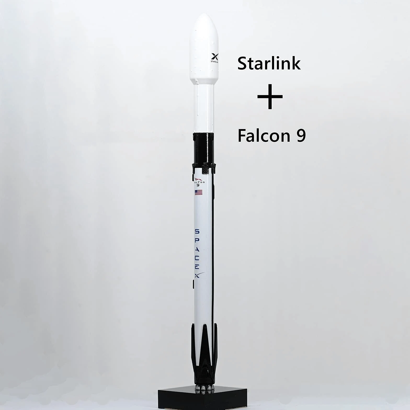 Modello di Razzo Falcon 9 1:233 3Pcs Modello di Razzo Spaziale Appassionati di Spazio Decorazioni da Collezione per Decorazioni da Ufficio