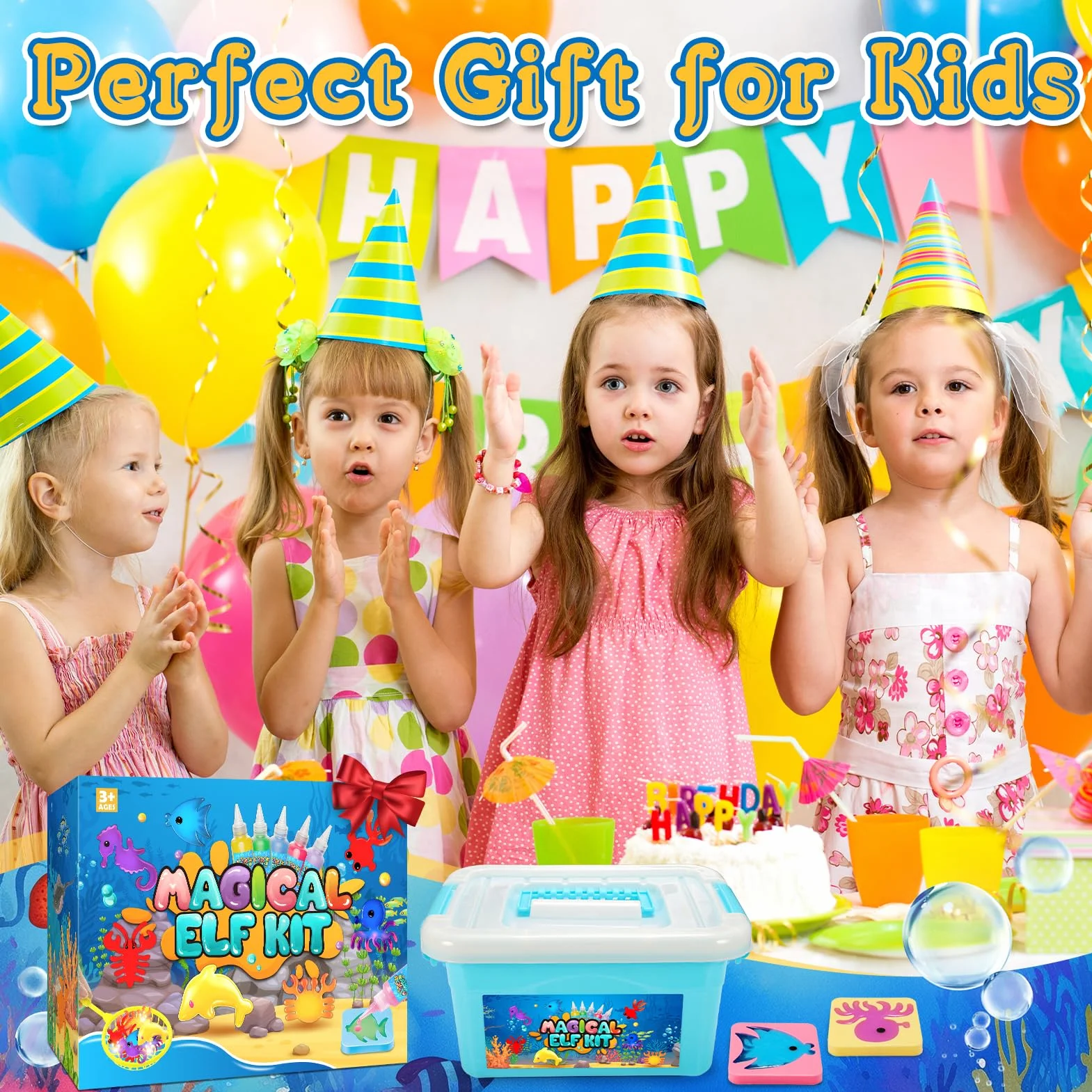 Gel Magico per Creare Folletti d'Acqua Giocattolo Bambini 5-9 Anni Regalo Bambina Giochi da Spiaggia Giardino