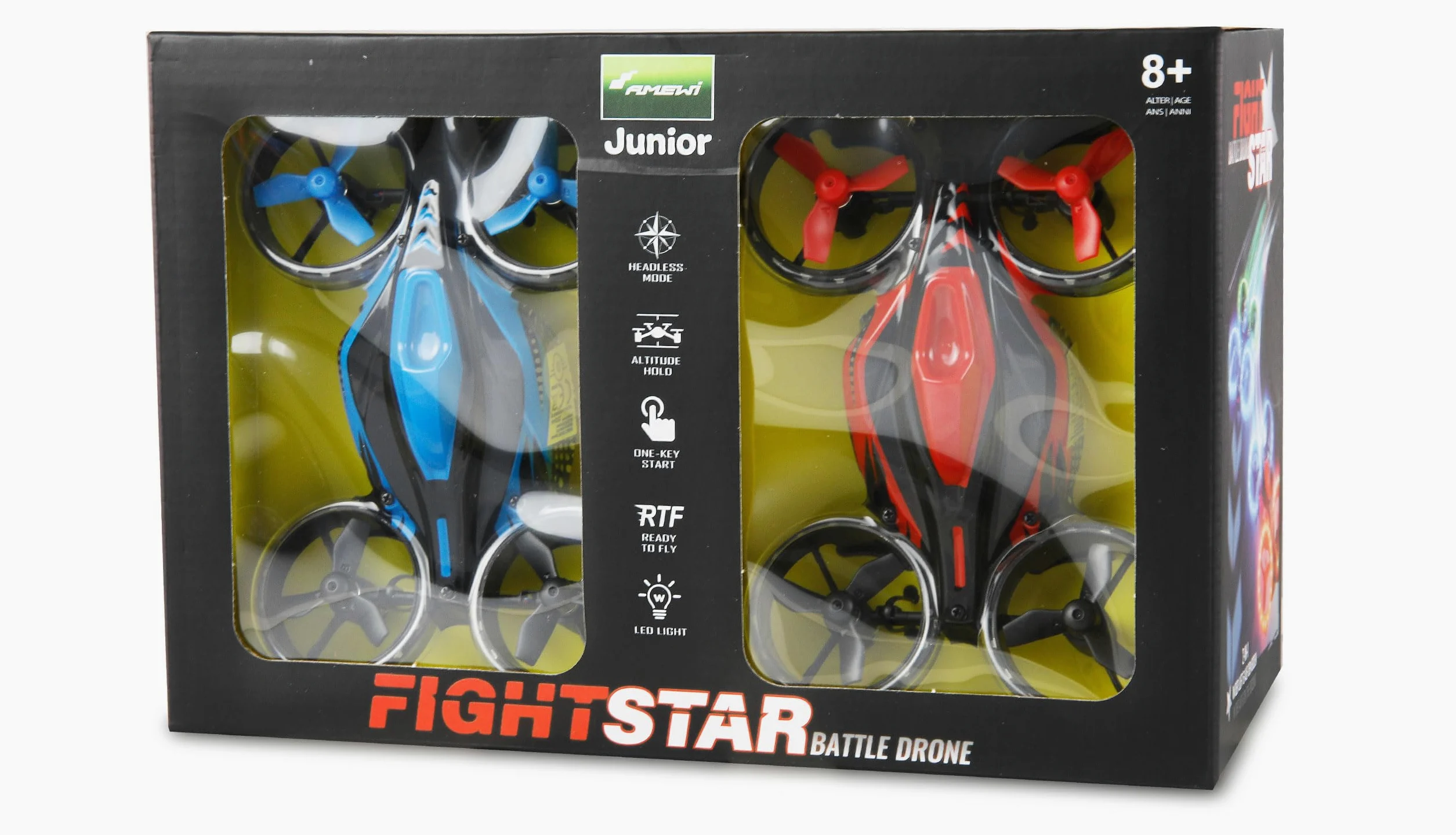 Amewi FightStar - Drone da battaglia RTF rosso e blu