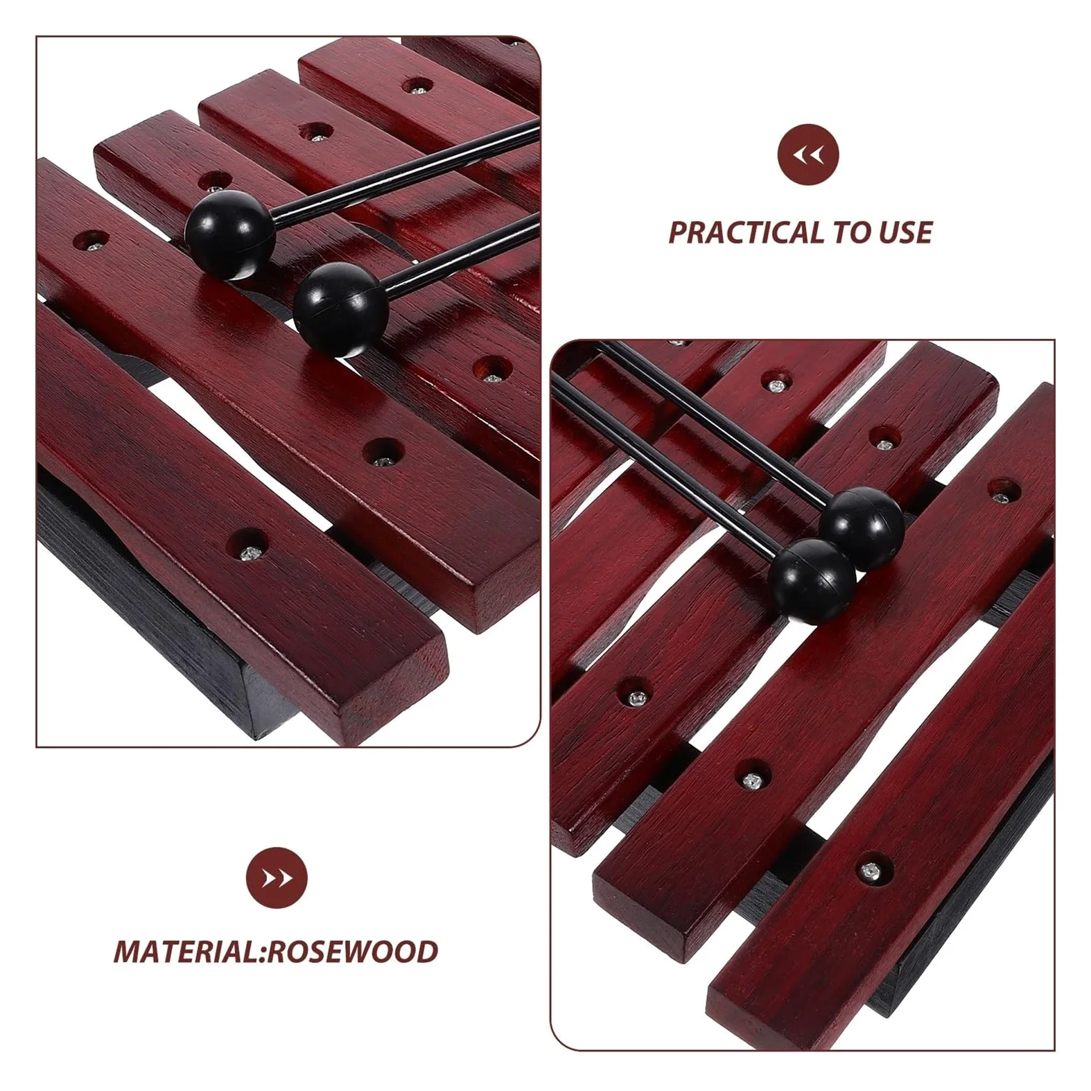 Eight-note Piano Wooden Xylophone | Bastoni 8 Note Strumenti Musicali