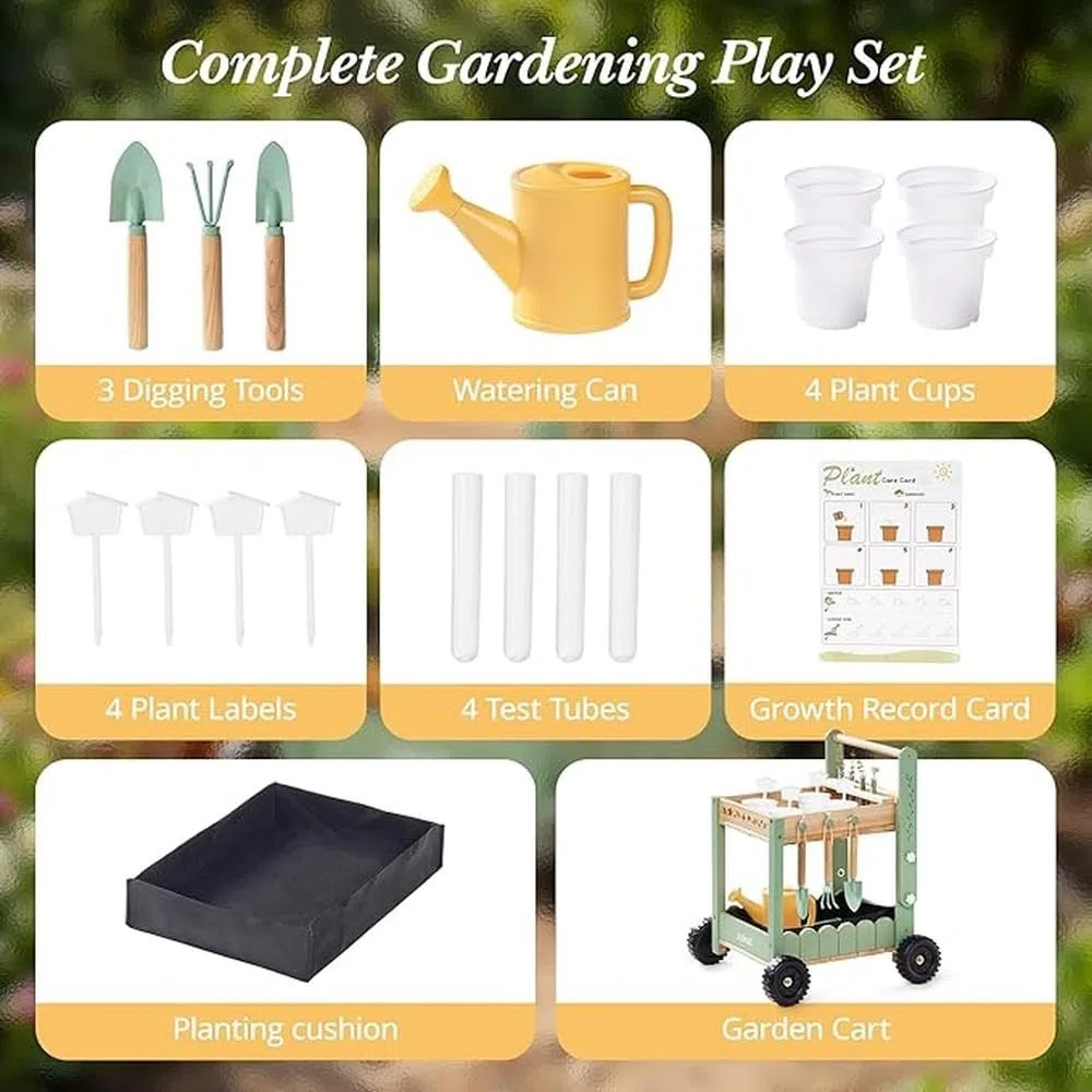 Il set da giardinaggio per bambini insegna ai più piccoli a
