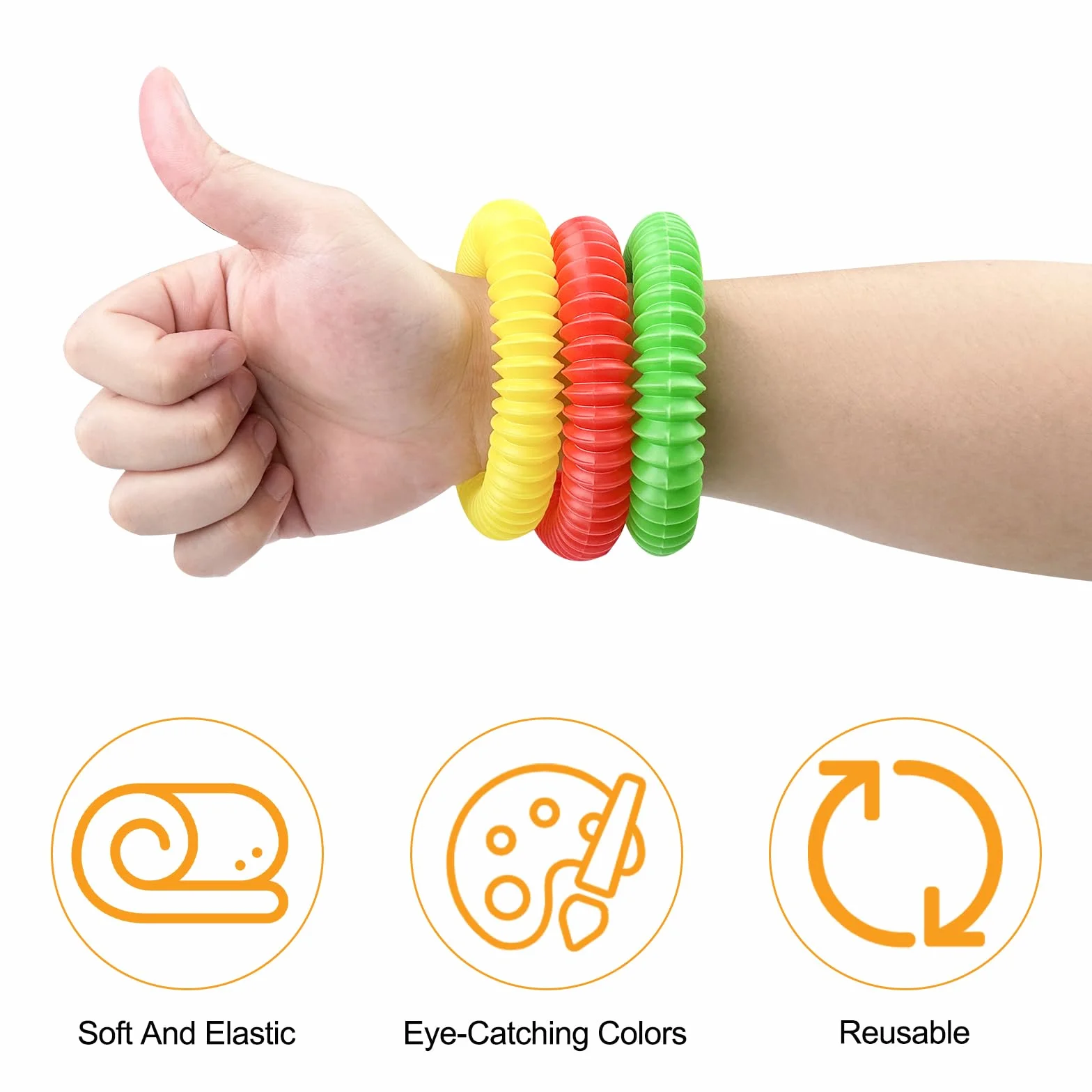 Newpop 24 Pezzi Tubi Gioco per Bambini, Colorati Pop Tube, Pop Tubes, Tubi allungabili Gioco, Giocattoli sensoriali Adatti a Bambini, Ragazzi e Adulti