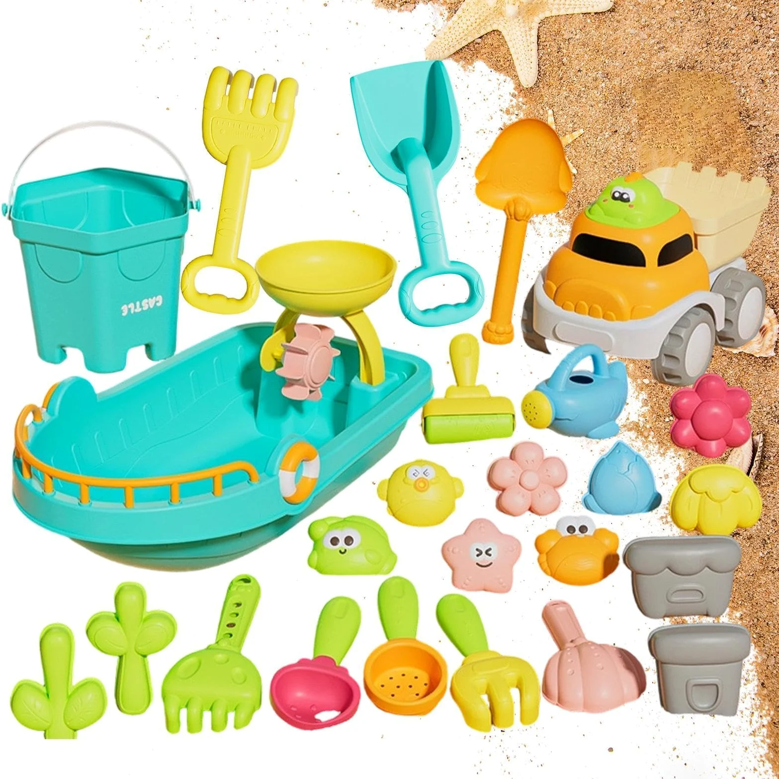 Giocattoli da Spiaggia ai Bambini Divertente Strumento di Scavo ed | Giochi da Spiaggia per Piscina Acqua Nuoto Immersioni Vacanze Estive Famiglia All'aperto Esterno