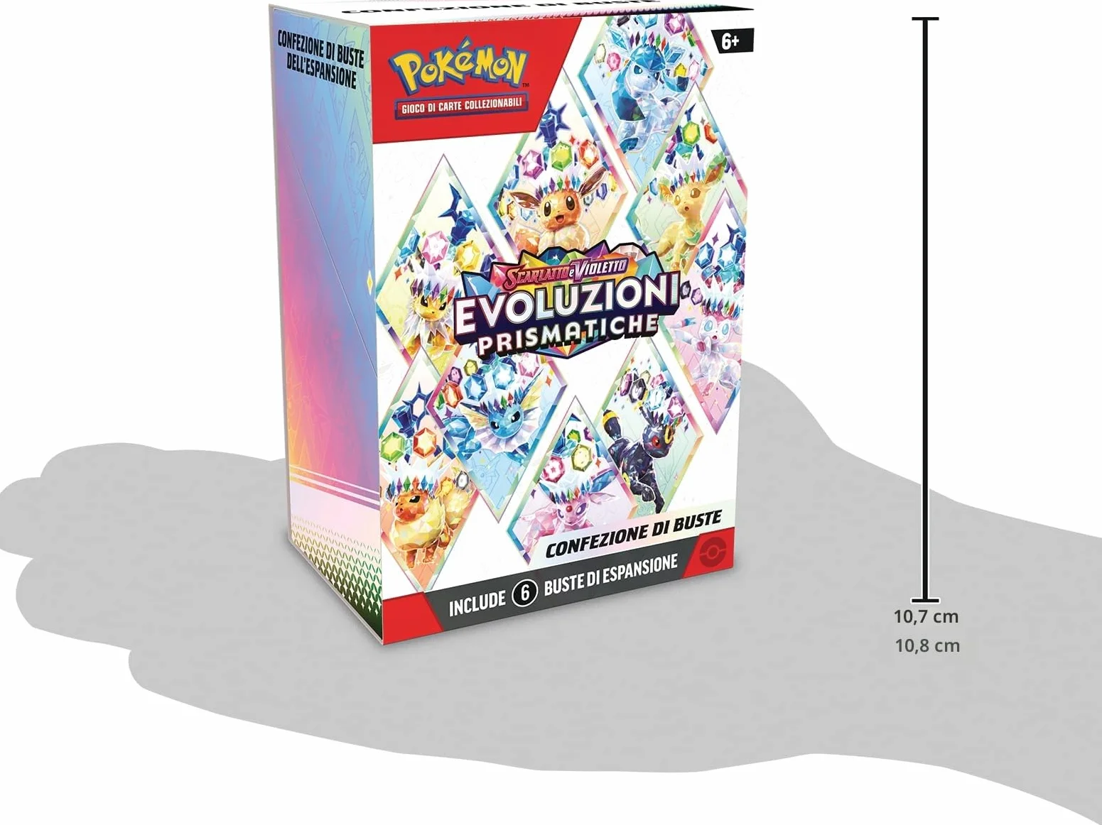 Pokémon Scarlatto e Violetto Evoluzioni Prismatiche confezione buste espansione sei buste