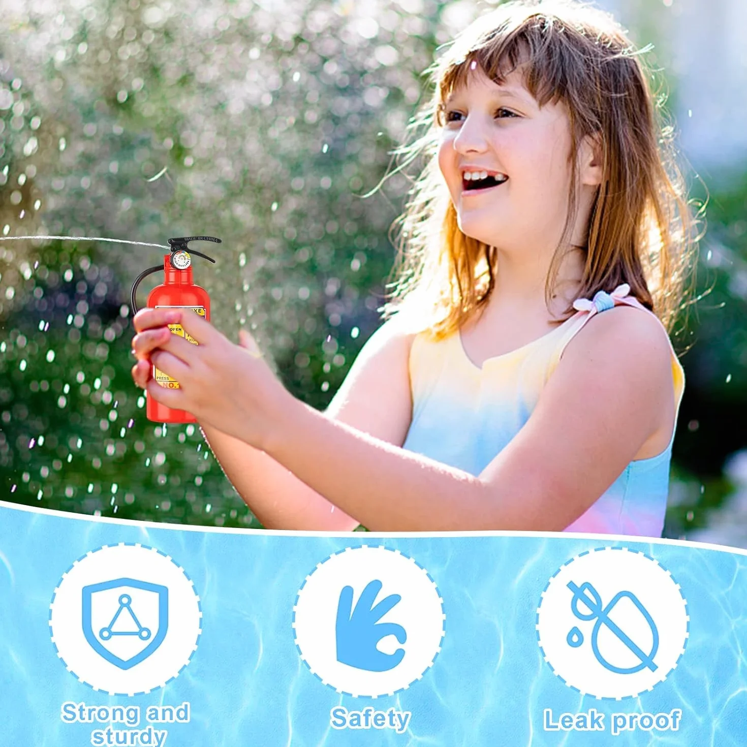 10PCS Giocattoli Estintori, Mini Estintore Giocattolo d'acqua per la Piscina Partito Favore, Giochi Estivi per Bambini All'aperto