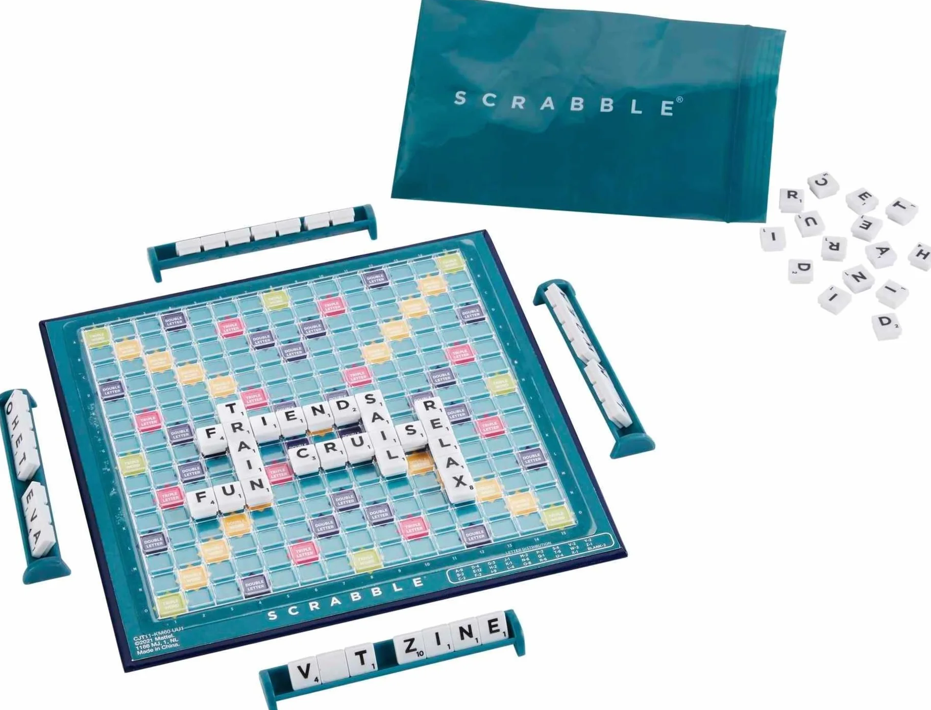 Mattel Games Scrabble Travel, Versione: Inglese, CJT11