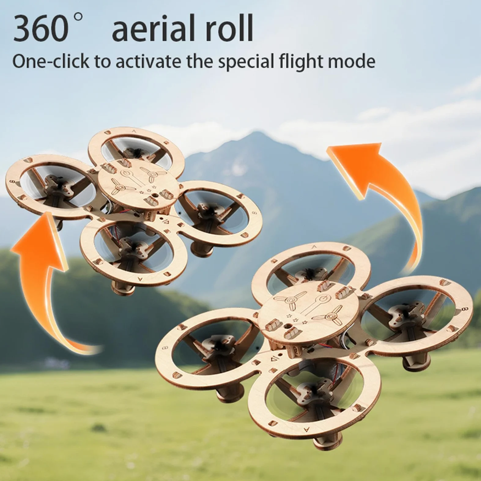 Kit Di Montaggio Drone In Legno Giocattolo Volante Telecomandato Educativo | Kit Drone Artigianale Per Bambini Regalo Compleanno Attività Casa Interni Vacanze Scuola Casa Giochi