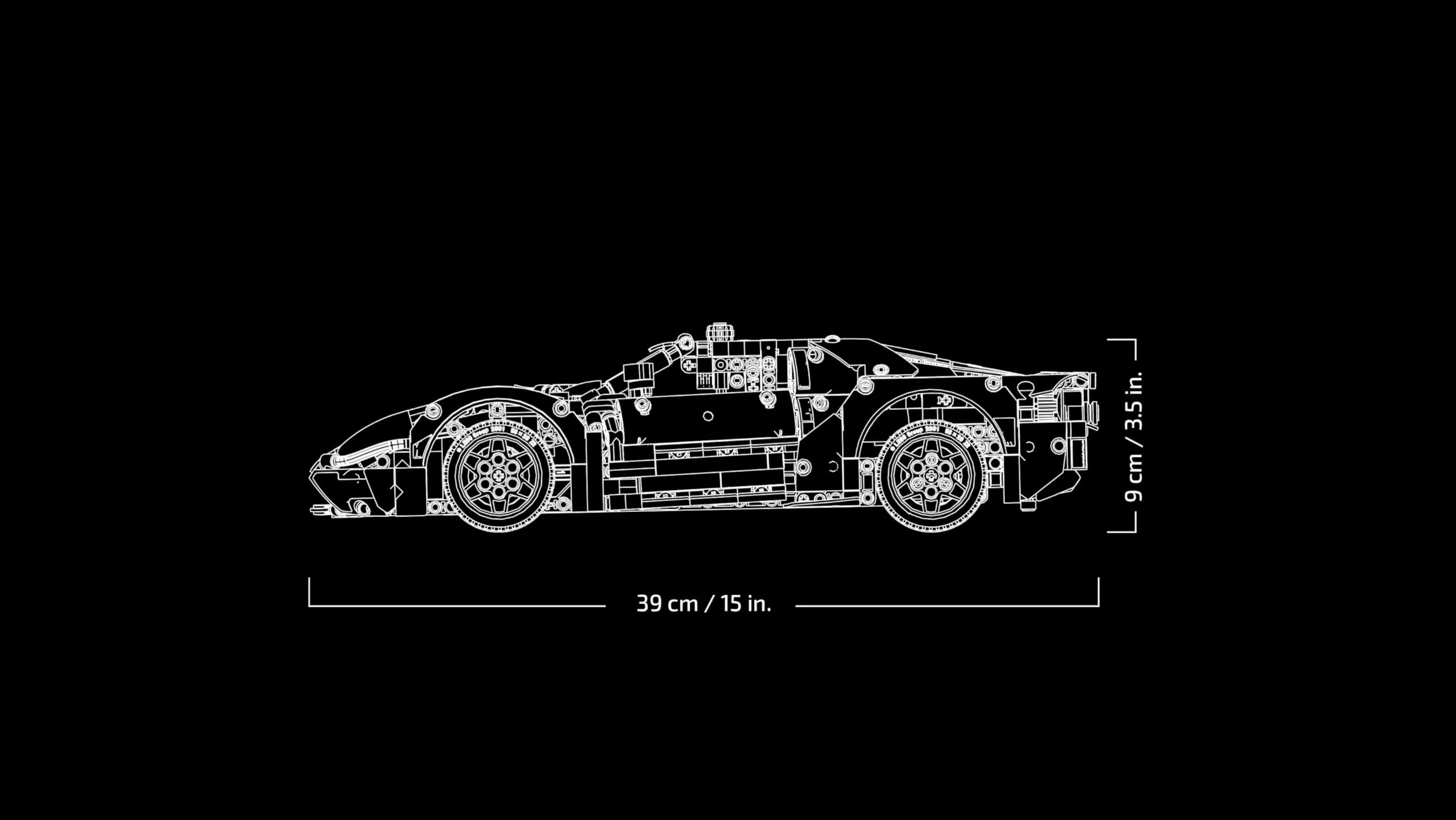 LEGO 42154 Technic Ford GT 2022, Kit Modellino di Auto da Costruire per Adulti, Idea Regalo per Uomo o Donna, Lui o Lei, Supercar in Scala 1:12 con Dettagli Originali, Set da Collezione