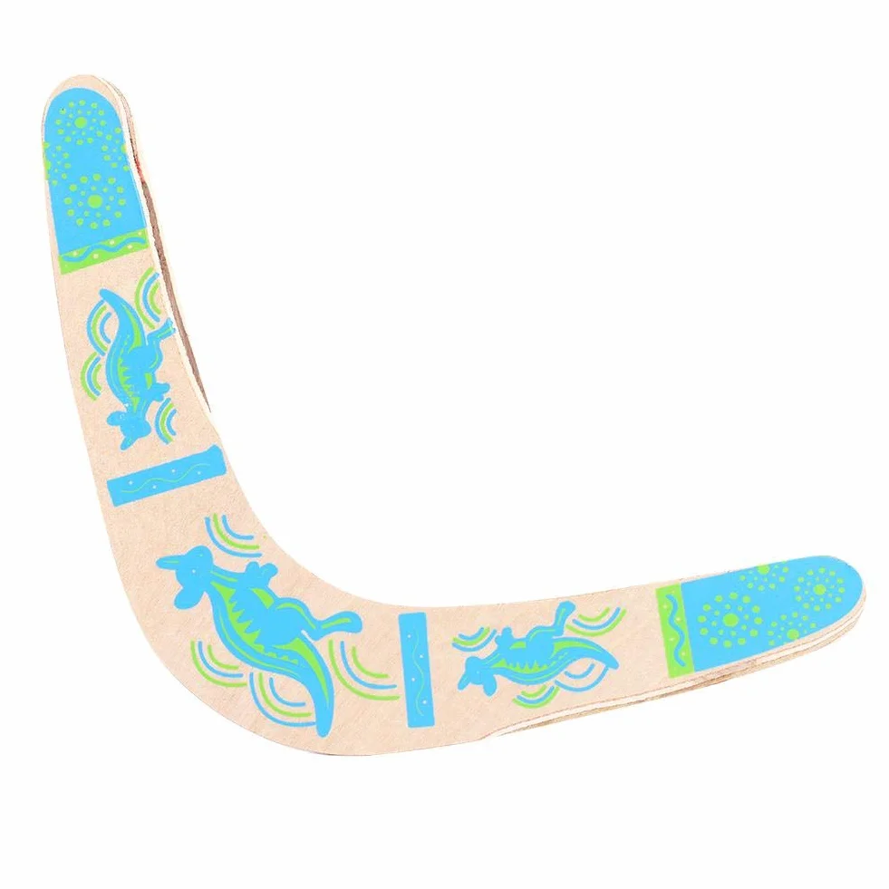 Boomerang, Boomerang in legno che ritorna a forma di V per giochi all'aria aperta, giocattolo sportivo, adatto per giochi e sport all'aria aperta, 33,8 x 18 x 18 x 18 cm