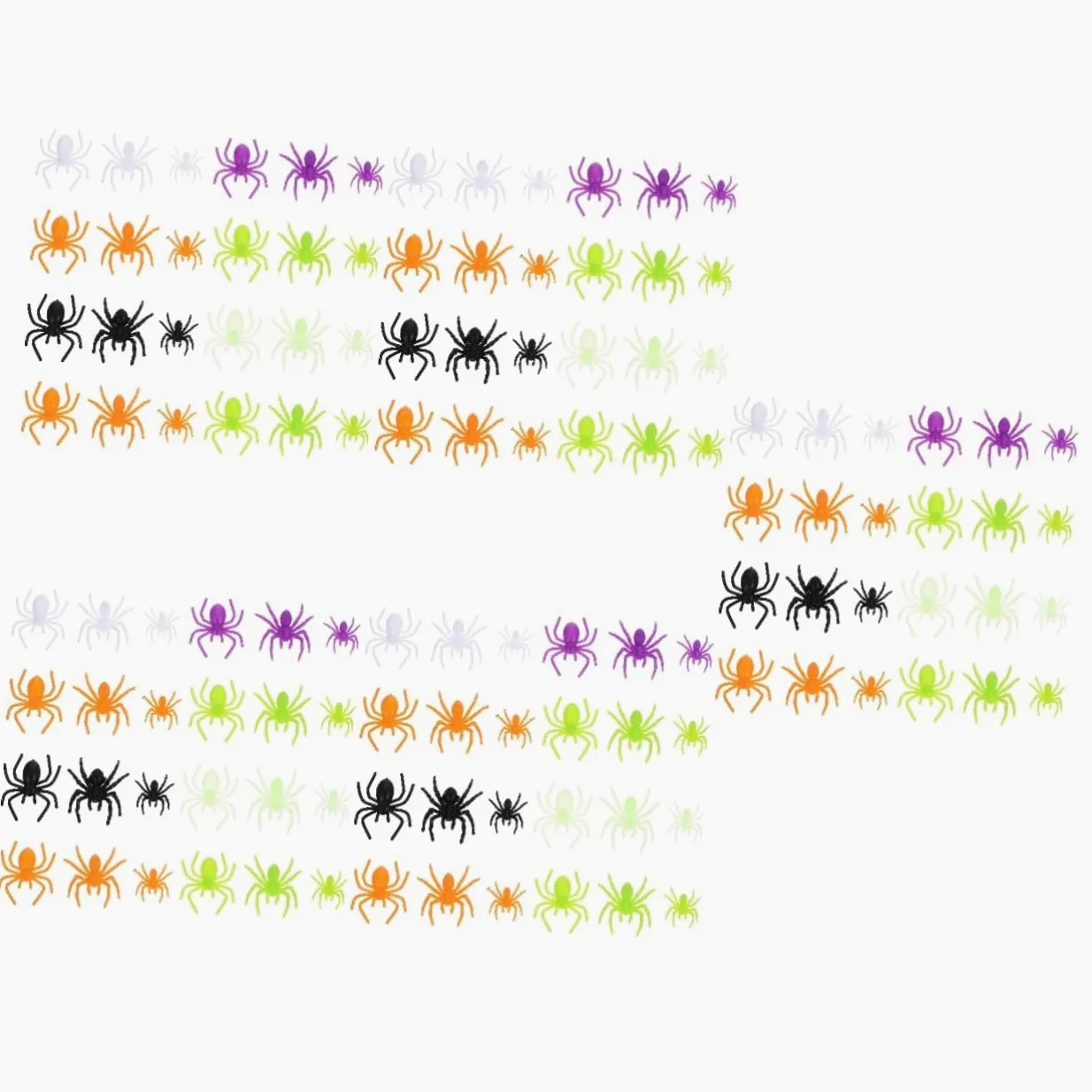 Alasum 1000pezzi Mini Spiders Realistici Giocattoli Insetti Per Scherzi Halloween e Decorazioni Accessori Per Horror e Prank Props