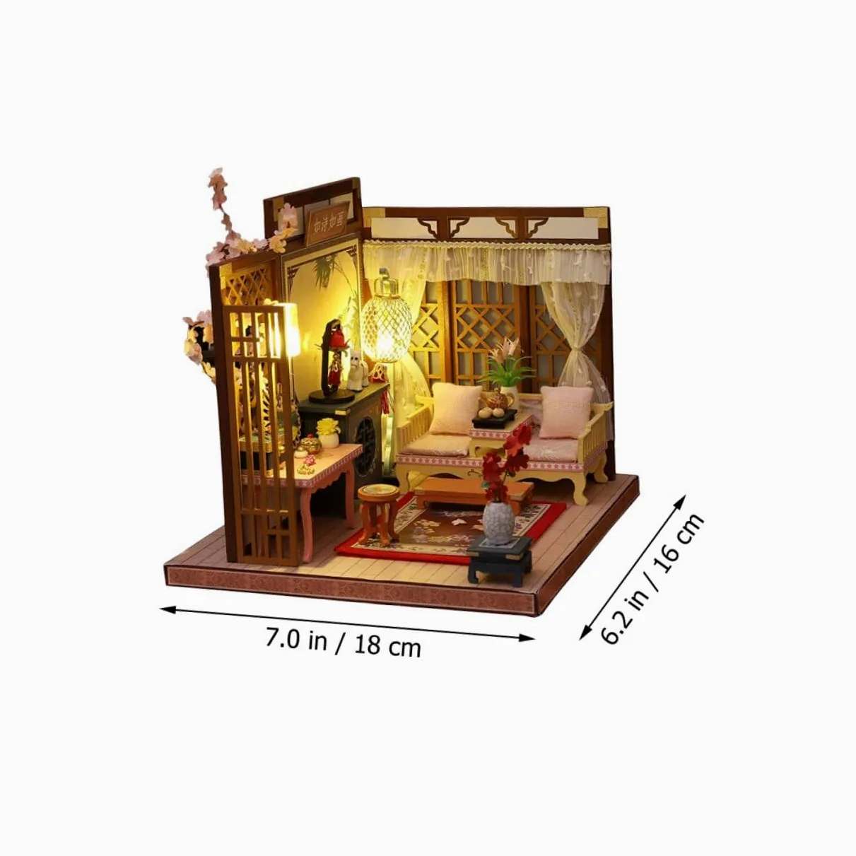 Casa in Miniatura Kit per Casa Decorativa Fai da Te Resistente all Usura Materiale di Buona Qualità