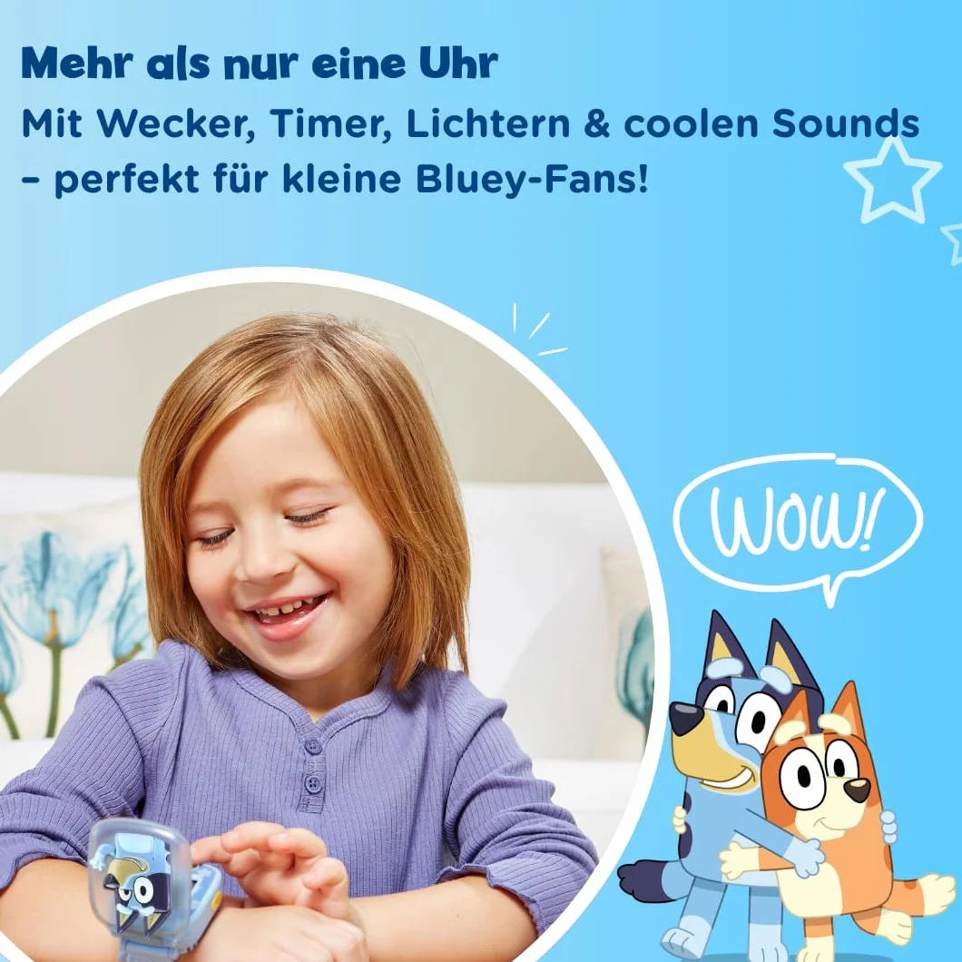 Vtech- Bluey-Orologio educativo, Multicolore, 80-554504