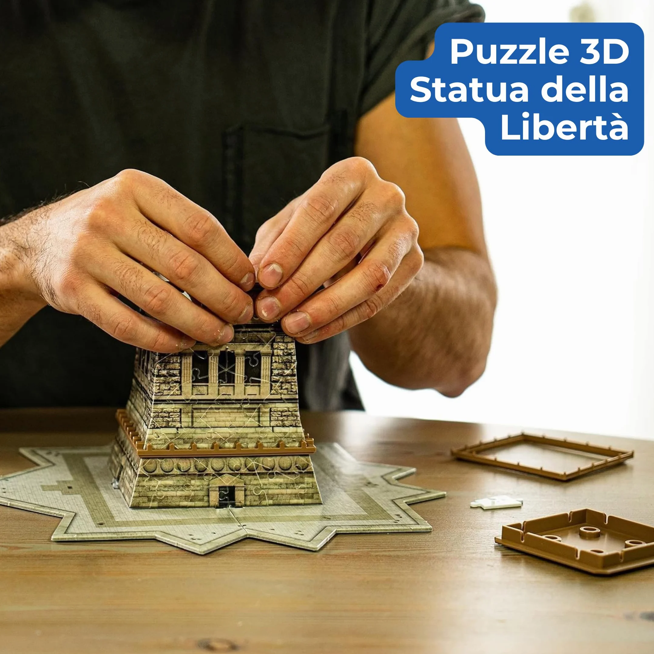 Ravensburger - Puzzle 3d Statua Della Libertà LED | Puzzle 3d Per Adulti E Bambini A Partire Dagli 8 Anni | Modellismo Da Costruire Adulti Di 120 Pezzi | Regalo Bambino 8 Anni E Più