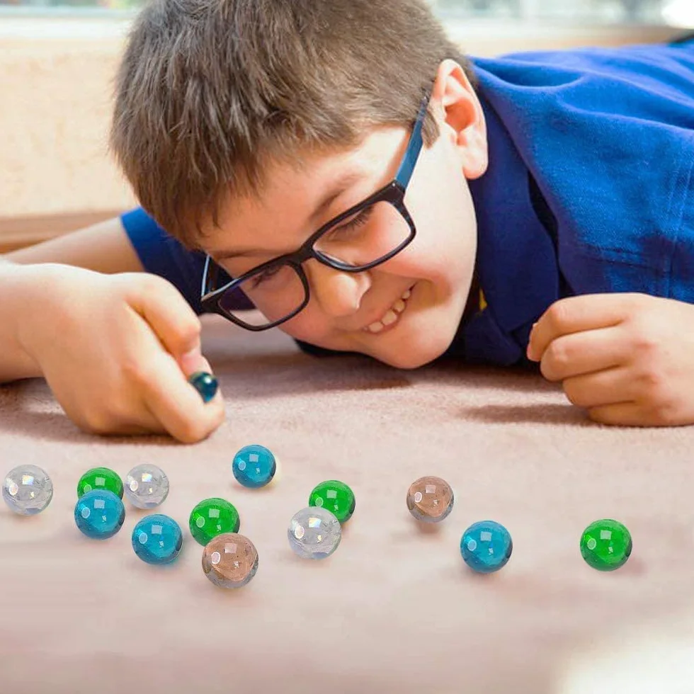 Powerking Biglie di Vetro 100 Pezzi per Giochi da Tavolo