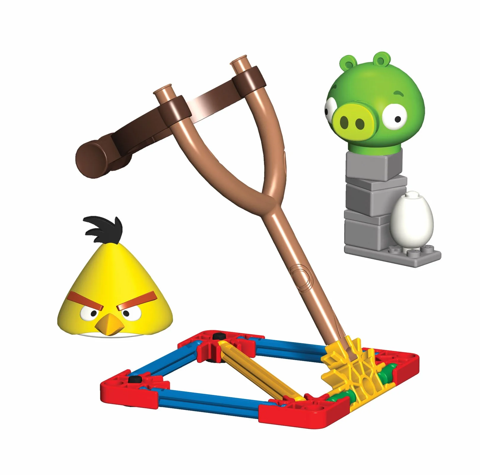 K'NEX Angry Birds Uccello Giallo vs Media Minion Maiale
