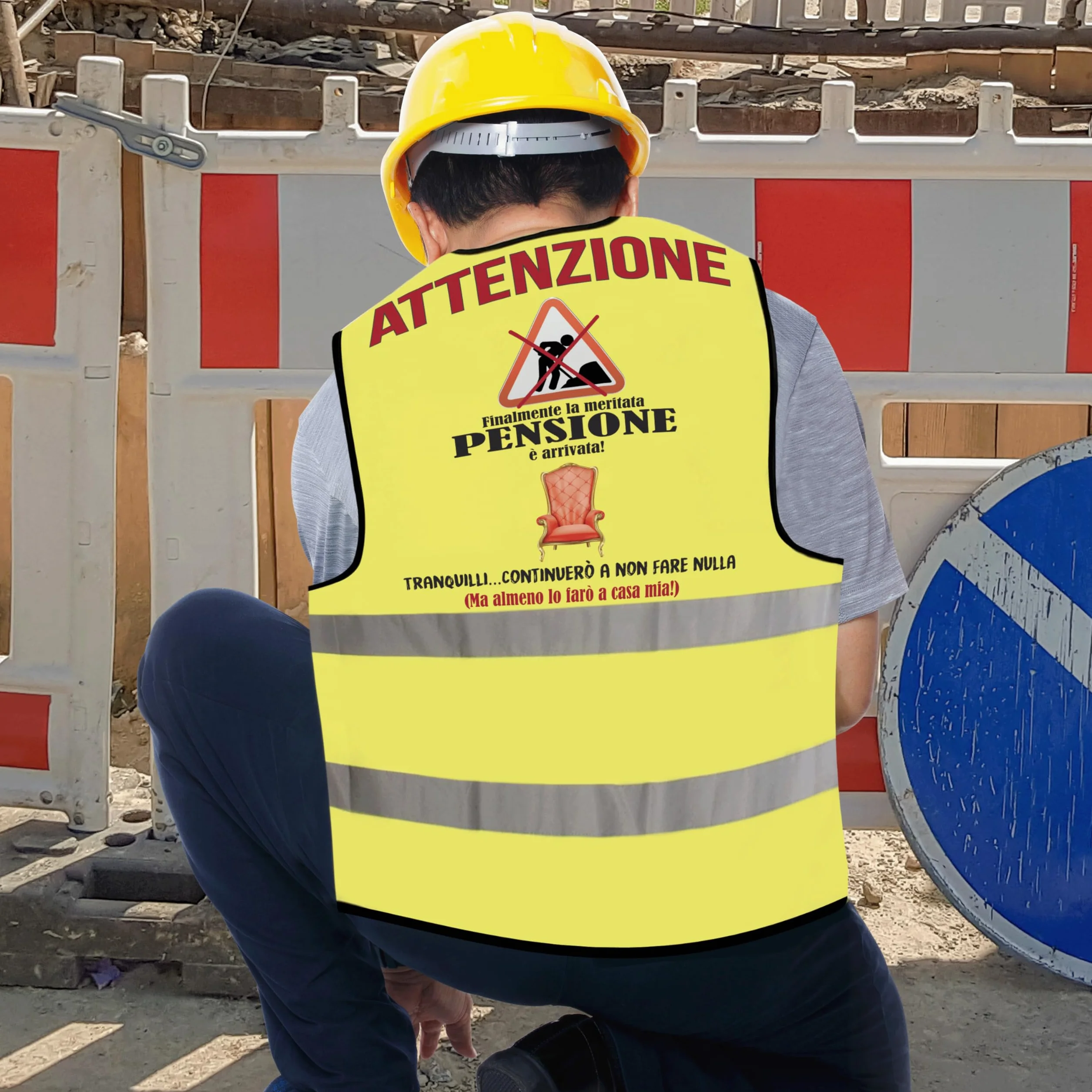 Gilet Pensione Divertente - Idea Regalo Pensione Uomo Originale - Regali per Pensione Gadget Scherzi Pensionato Originali