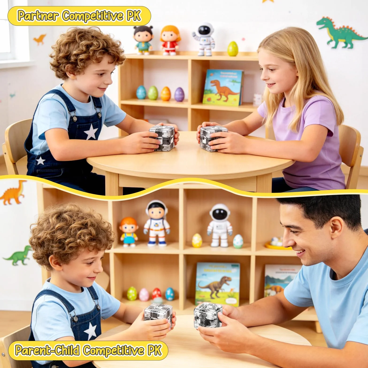 Labirinto Cubo 3D con Sfera – Rompicapo Puzzle 3D Portatile per Pensiero Logico, Stress Relief e Apprendimento Sensoriale. Giocattolo Educativo per Figli da 3+ Anni e Adulti, Grigio, 7×7×7cm