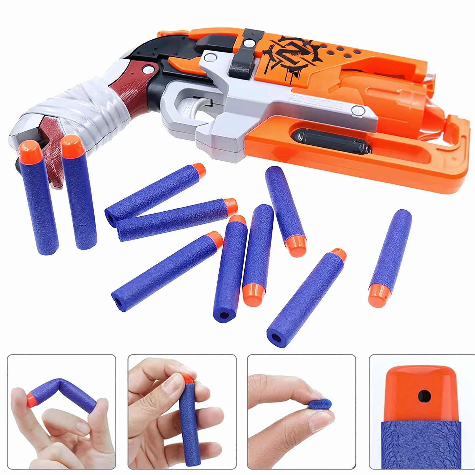 150 Pz Dardi Proiettili per Nerf, Dardi in Schiuma di Ricambio per Blaster Nerf Elite 2.0, Dardi di Ricarica Freccette Bomboniere