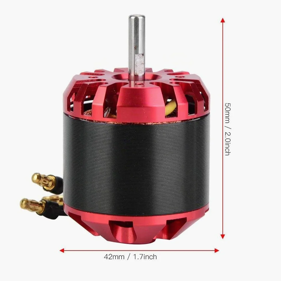 MAGT Motore Brushless RC Motore Senza Spazzole, C4250 560KV 14 Poli in Lega con Elica per Scooter Elettrico Aeromodelling