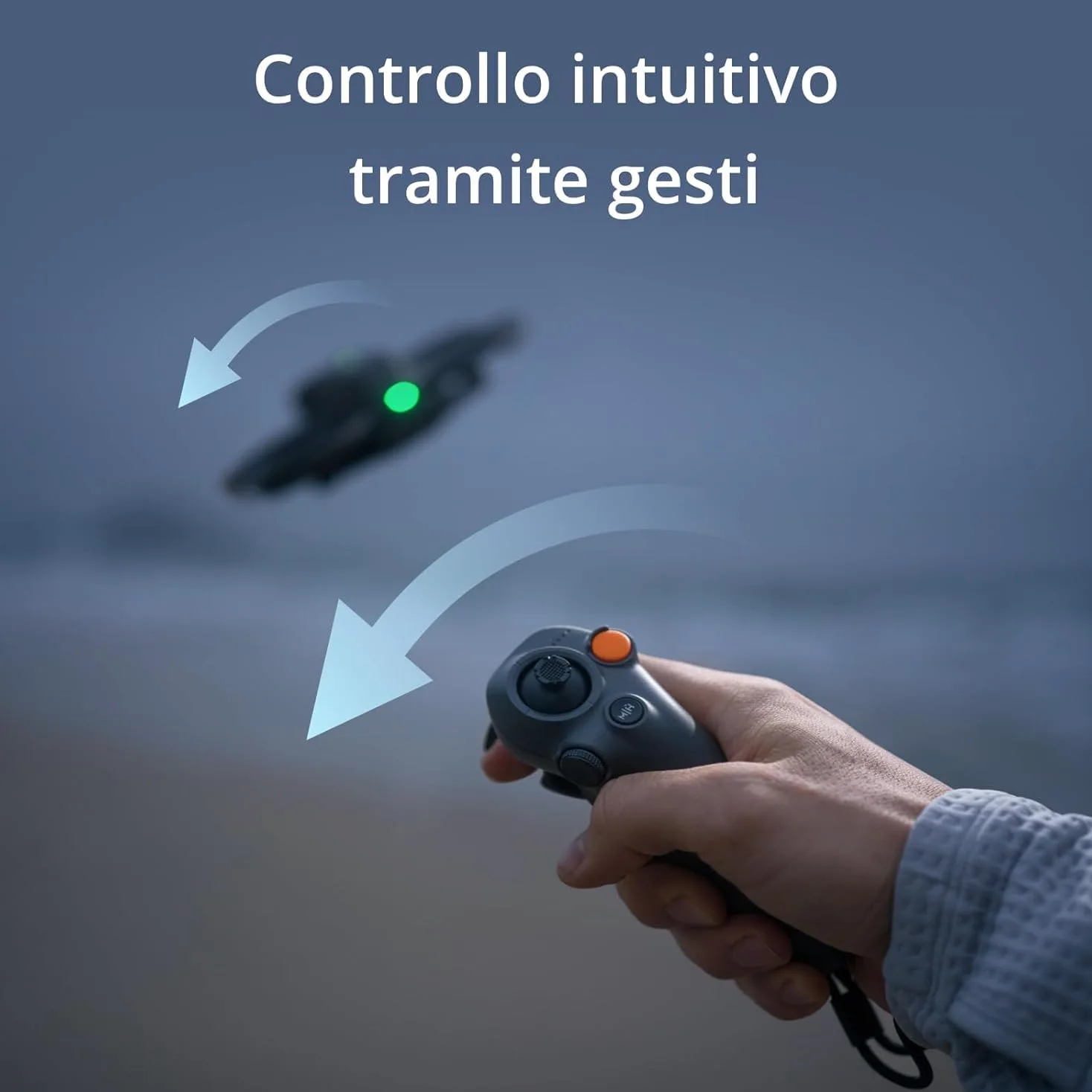 DJI Avata 2 Fly More Combo (1 batteria), Drone FPV con fotocamera 4K, Paraeliche integrati, 360 semplificati con una sola pressione, Goggles 3 e RC Motion 3 inclusi