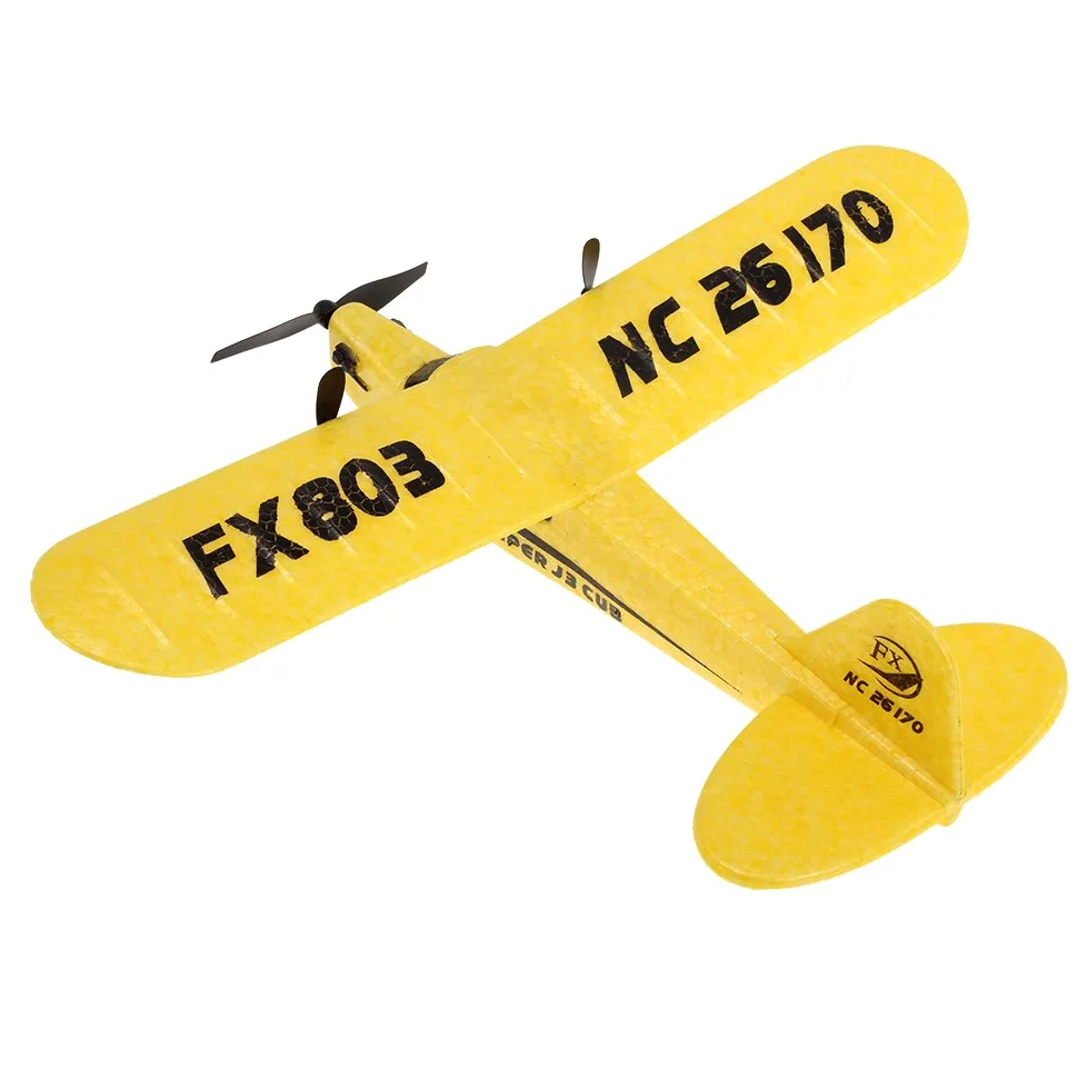 Aereo RC, FX-803 2.4G 2CH 380mm Apertura alare Telecomando Aliante Ala Fissa Aereo RC Aereo Facile da Volare per Principianti