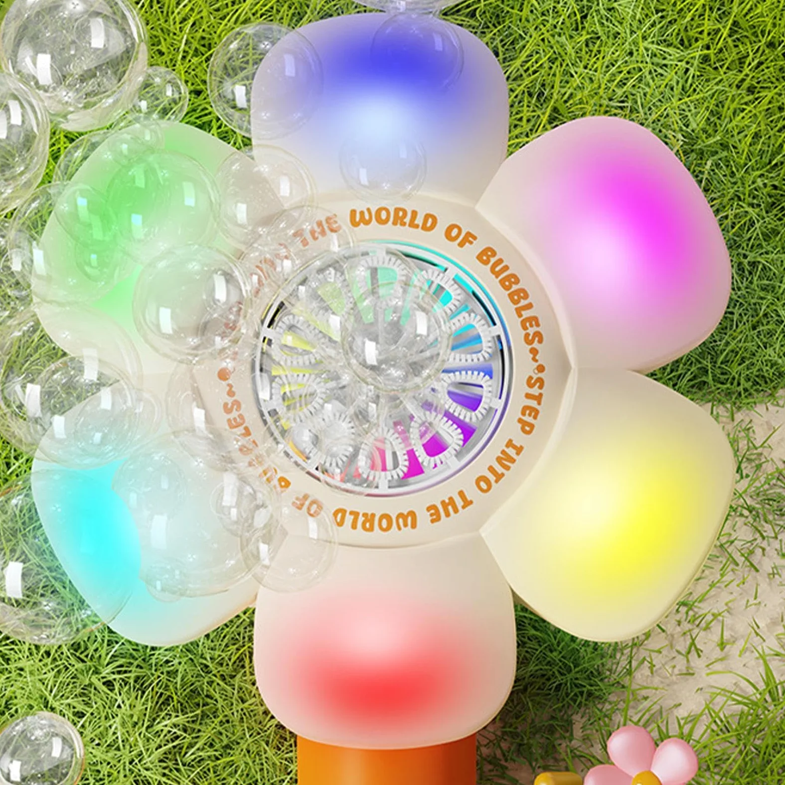 Macchina Bolle Girasole Da Bagno Giocattolo Soffiabolle Automatico | Sparabolle Girasole con Per Bambini, Bambine, Giardino, Compleanno, Bagno, , Spiaggia, Giochi