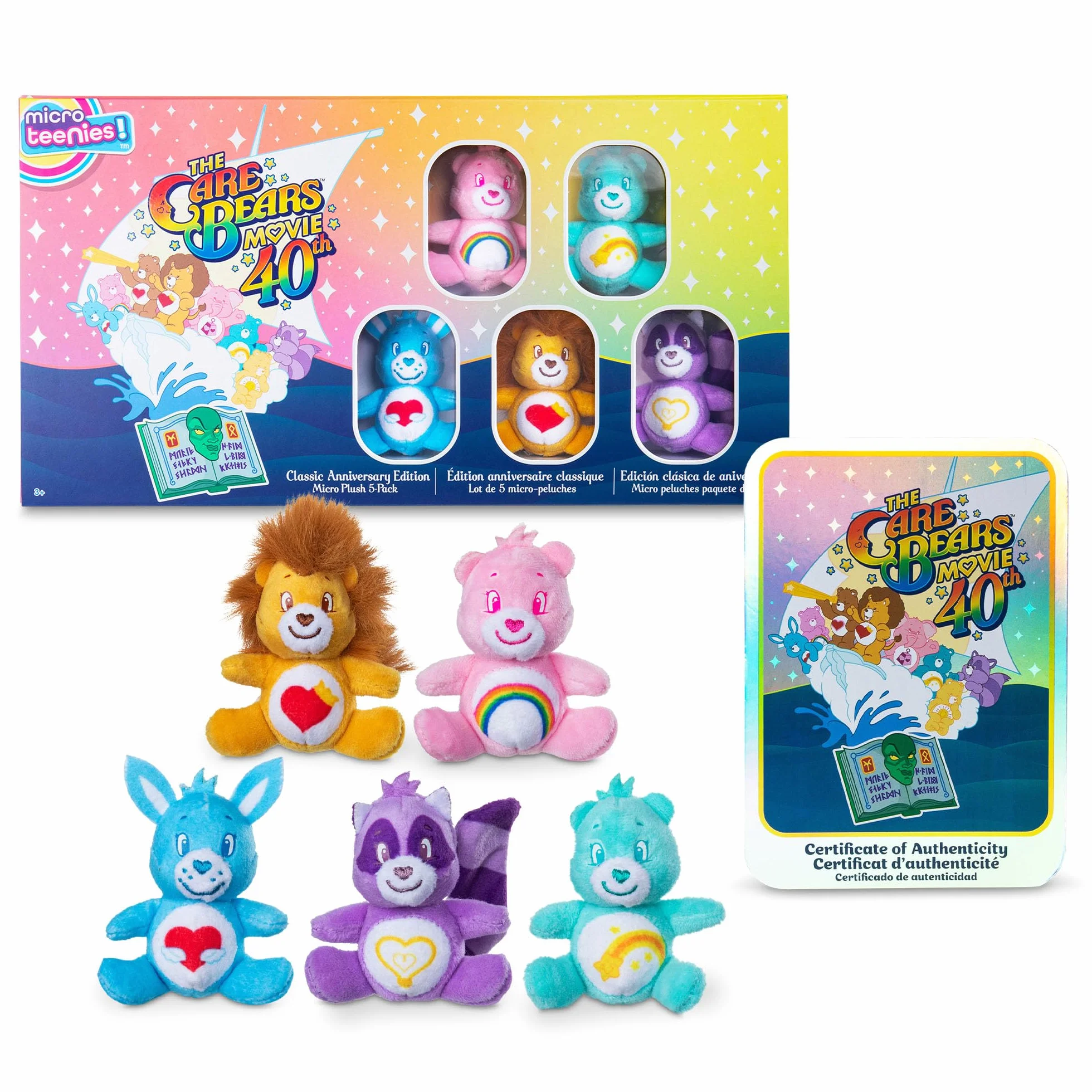 Basic Fun Care Bears Micro Teenies & Cousins Set Vacanze – Confezione da Collezione