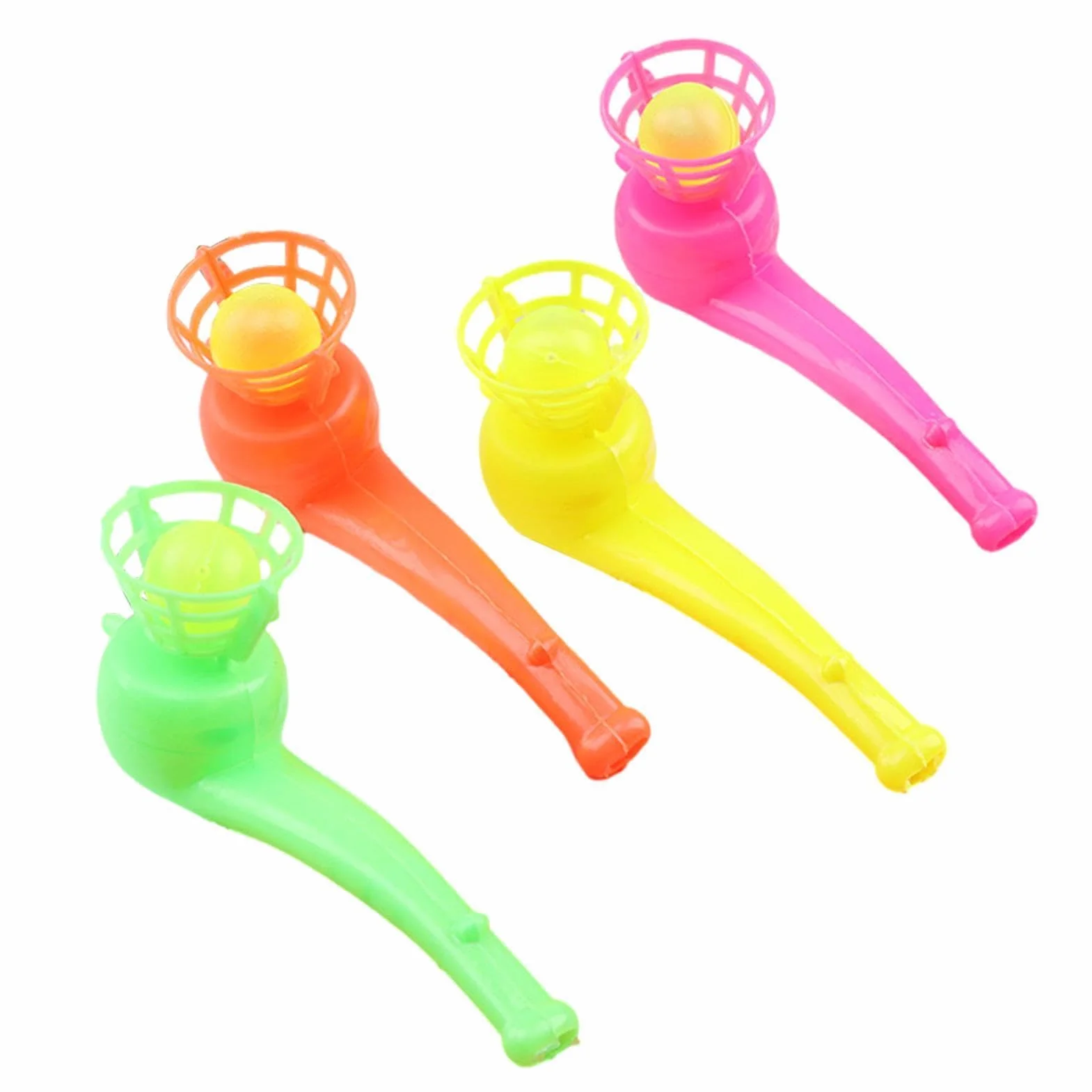 Generico Gioco Con Pipa A Sfera Galleggiante - Giocattolo Con Pipa Galleggiante Antistress Controllo Educativo Della Respirazione Gioco Classico Con Palla Galeggiante Per Bambini Regali Per Feste