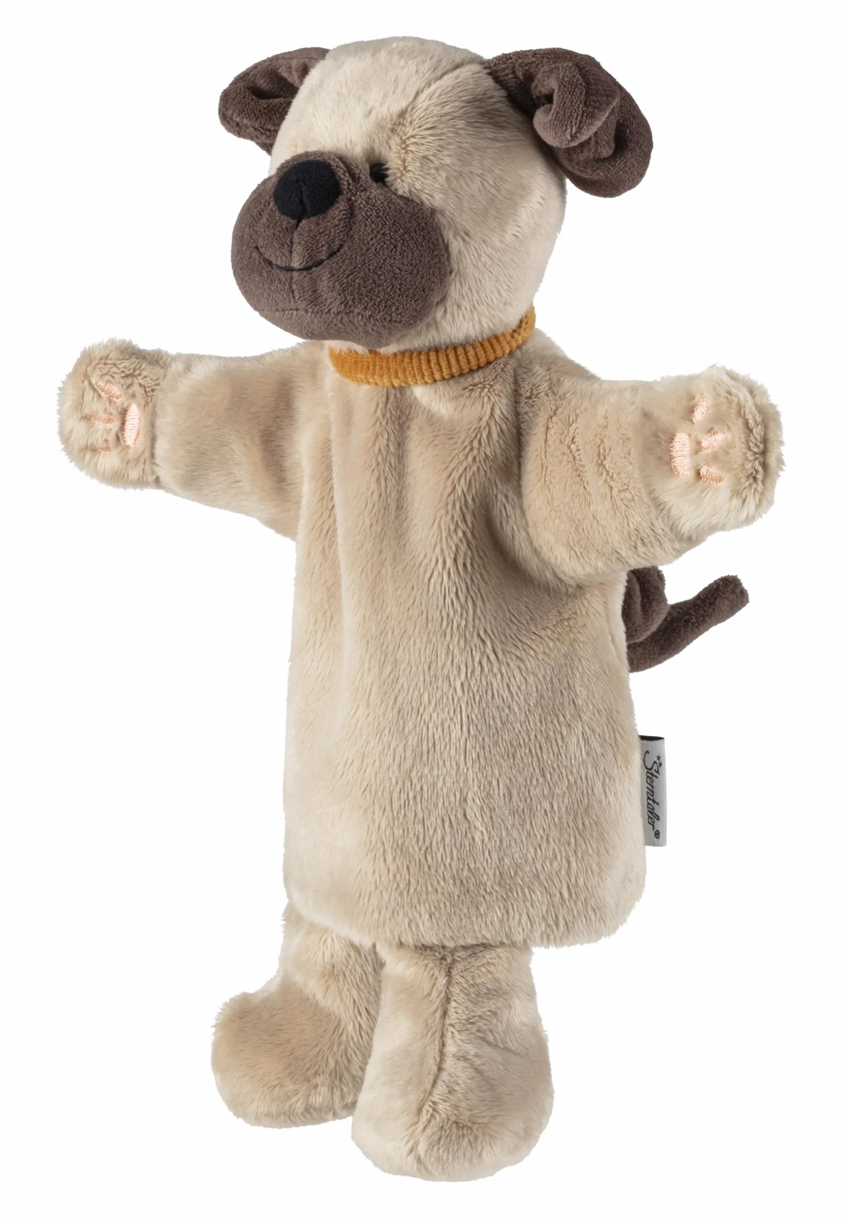 Sterntaler Bambola a mano per cani – giocattolo morbido per bambini teatro delle bambole, marrone chiaro