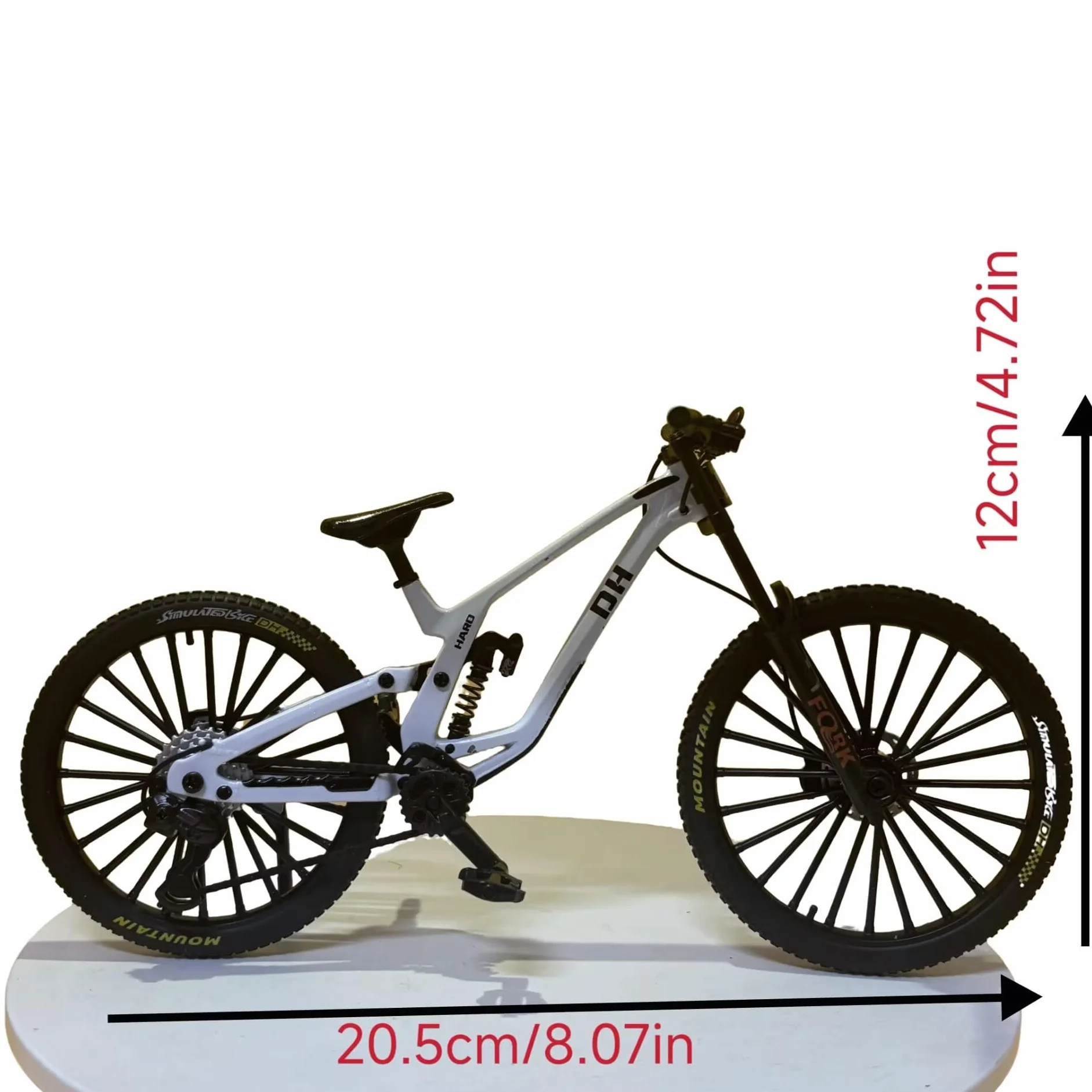 Generico 1: 10 Rapporto in lega pressofusa mini BMX Mountain Bike Finger Bike modello giocattolo da scrivania decorazione artigianale adatto per appassionati di bici, ciclisti, bambini (rosso-41)