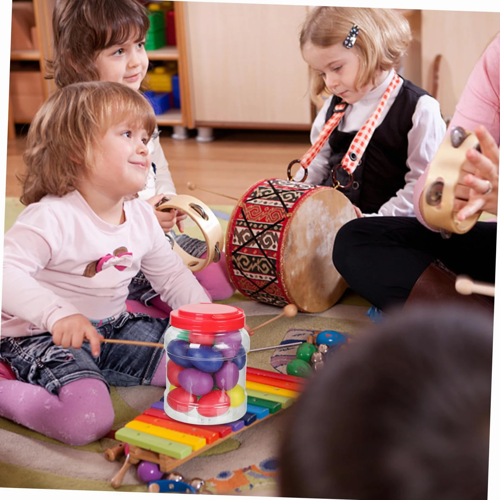 Toddmomy 20 Strumenti Musicali a Uovo per Percussioni per Ragazzo Ragazza, Portatili in Plastica Superficie Liscia per Educazione Precoce e Compleanni Colore Casuale