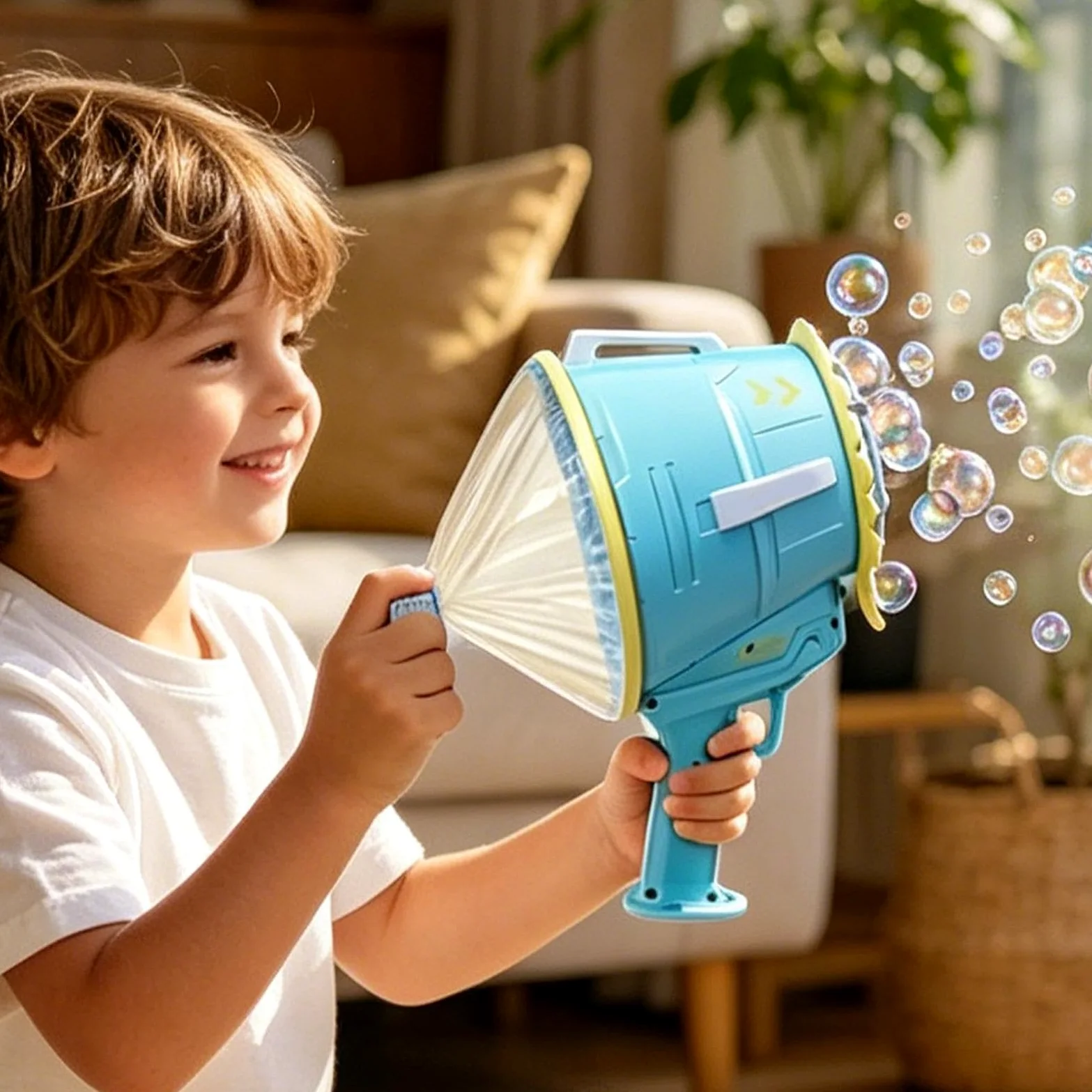 Macchina Bolle Giocattolo da Giardino Portatile | Soffiabolle Giocattolo per Bambini Per Bambini E Bambine Asilo Feste Vacanze Giardino Cortile Picnic Spiaggia Estivi Giochi