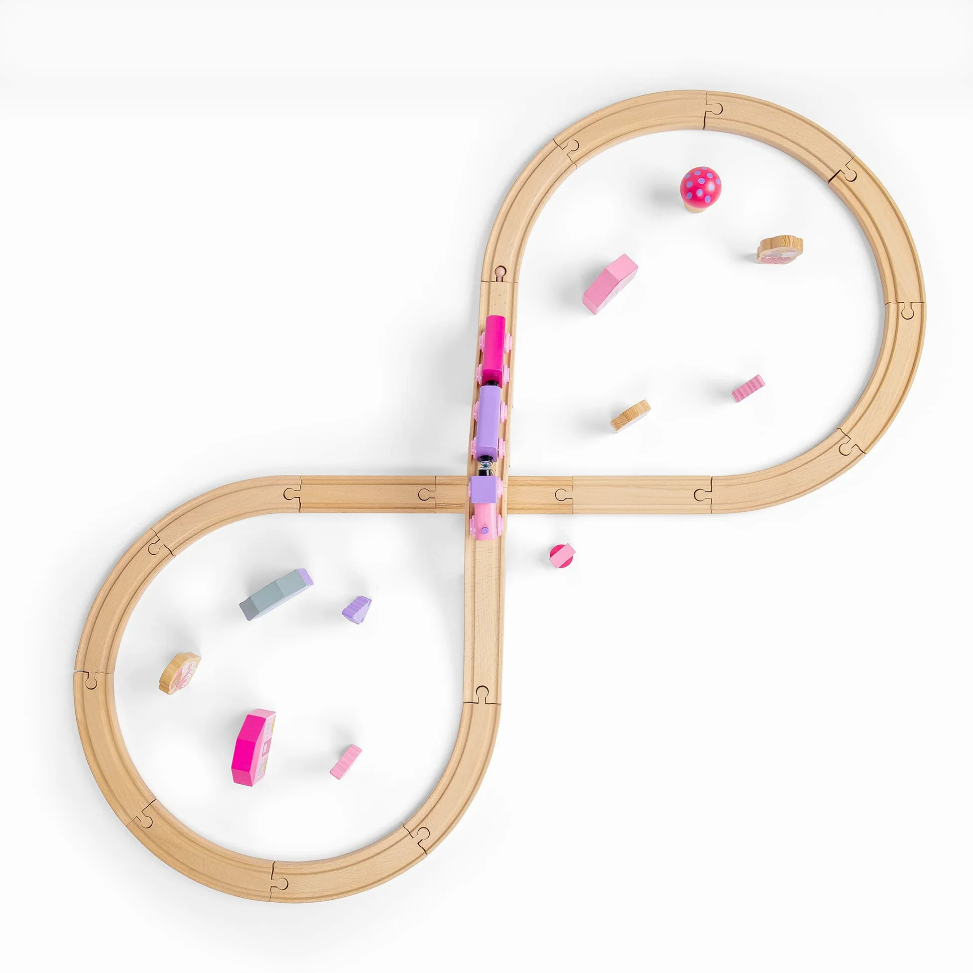 Bigjigs Rail Kit Trenino fatato e Binario a Forma di Otto