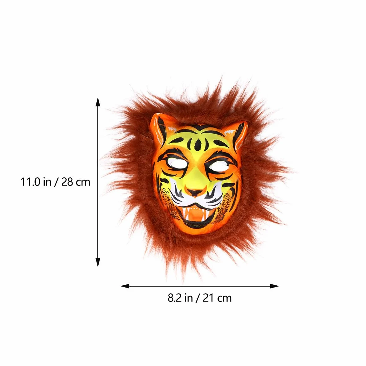 ibasenice 12pezzi Maschere Tiger Plush Per Adulti e Ragazzo Ragazza Accessori Per Costume Unisex Per Halloween e Feste Stile Casual