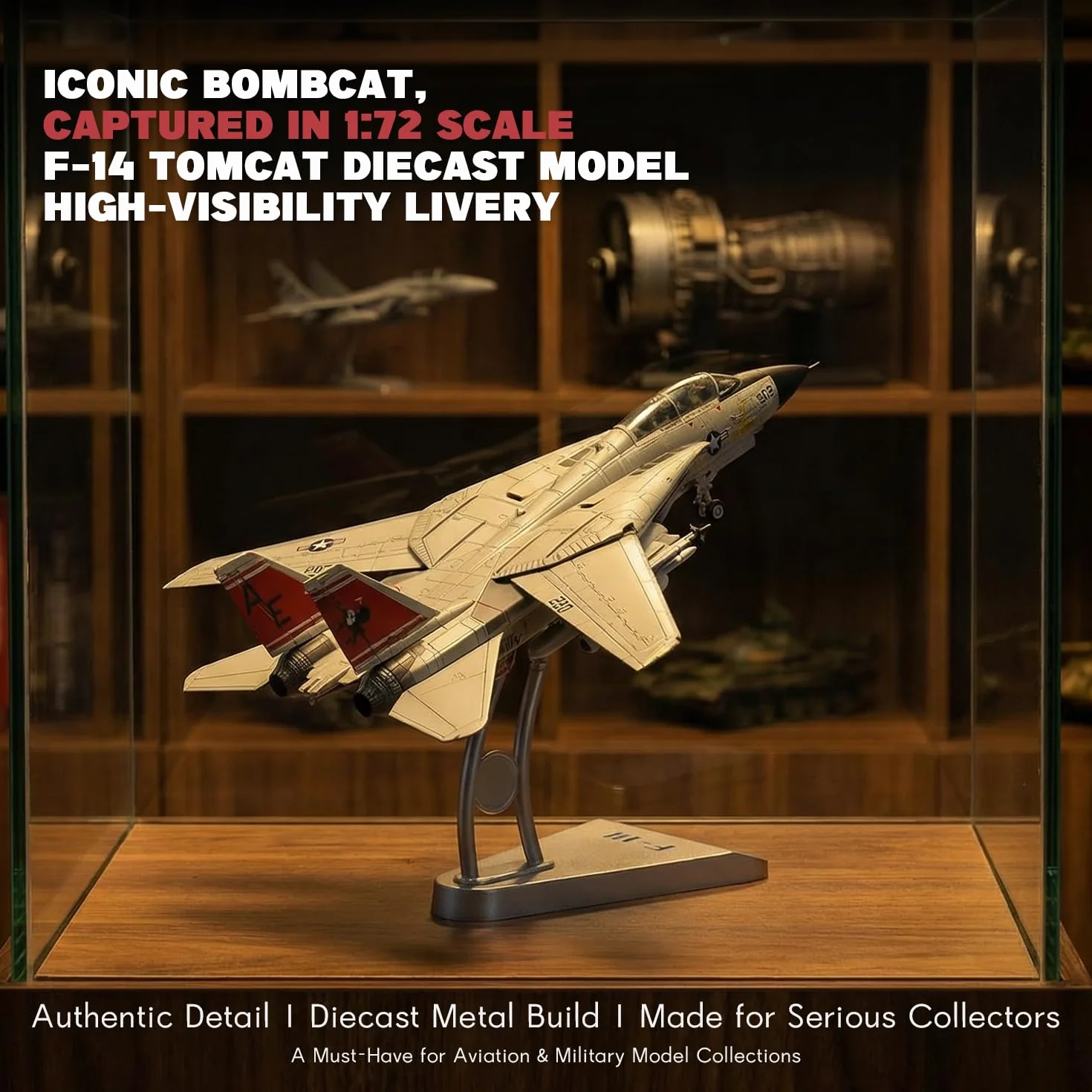 NUOTIE F-14A Tomcat 1/72 Modello di Aeroplano in Metallo Kit VFA-31 Tomcatters Caccia in Lega Pressofusa