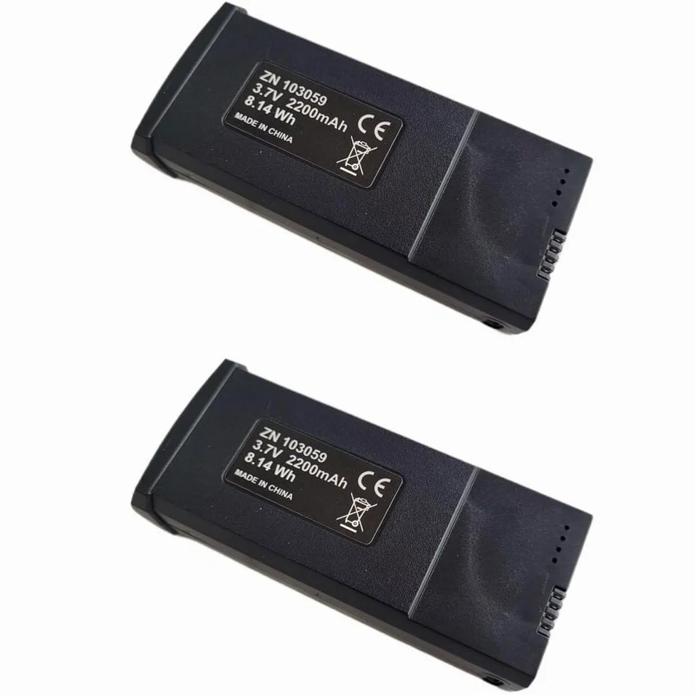 2 Pezzi per K19MAX K19 Max Batteria di Ricambio per Drone Lipo da 3,7 V 2200 mAh per per Accessorio quadricottero