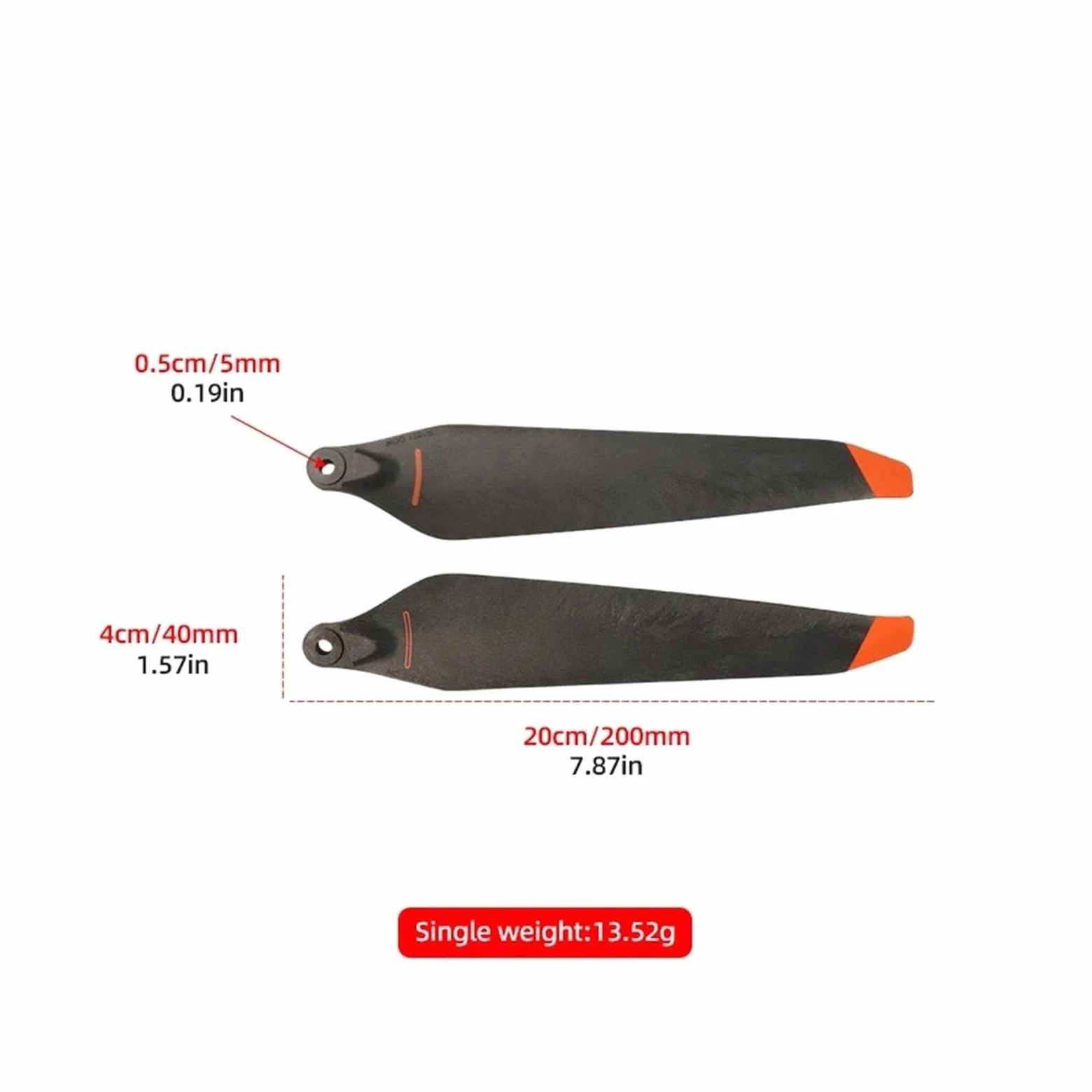 Compatibile con l'elica in carbonio DJI M30 M30T 1671F | Elica A Spirale A Basso Rumore E Carbonio 1671F; Adatto Per Matrice 30/M30 M30T(2pcs CW and 2pcs CCW)