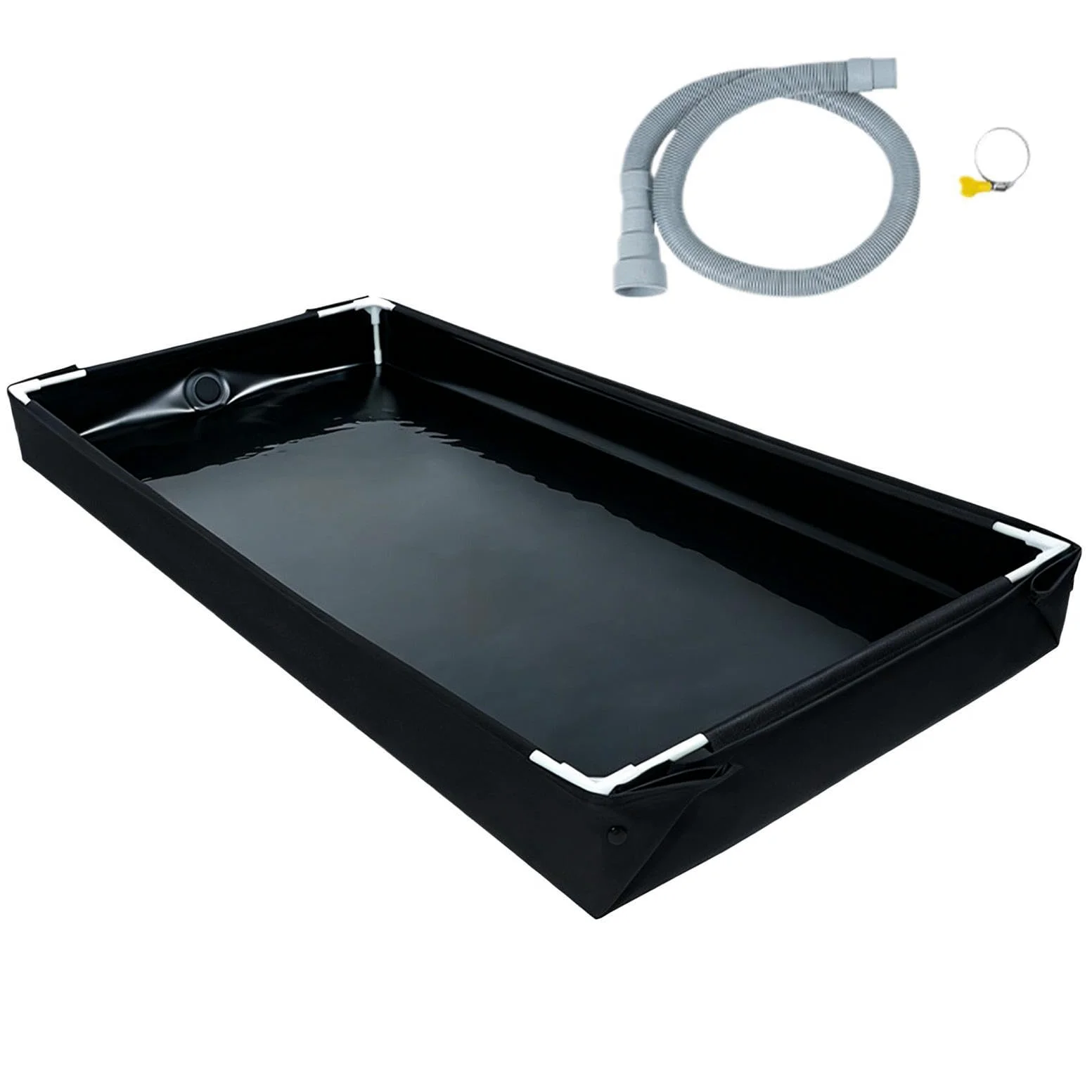 Cassetta per Sabbia Pieghevole Piscina per d'Acqua e Pesca con Tubo di | Sabbiera Portatile Ripiegabile Viaggio, Giardino, Spiaggia, Bambini, Interni, Camper, Campeggio, Casa