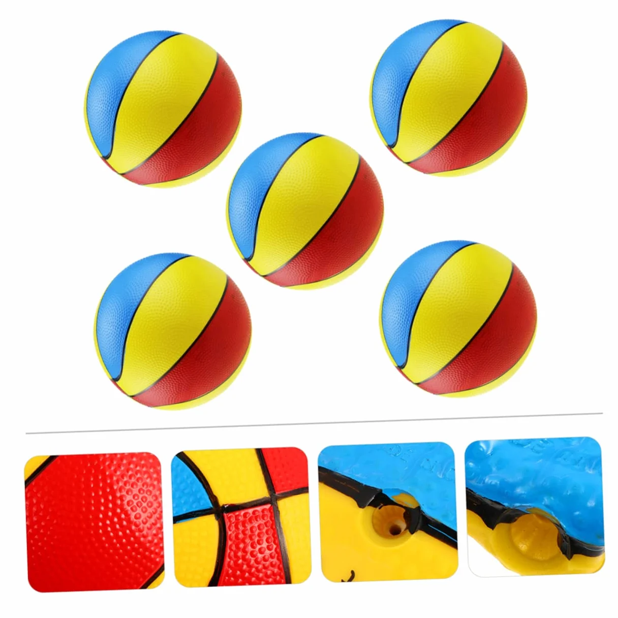 VANZACK 5 Palloni Spiaggia Gonfiabili in PVC Leggeri e Sicuri per Piscina Spiaggia e Feste Estive Facili da Sgonfiare e Trasportare