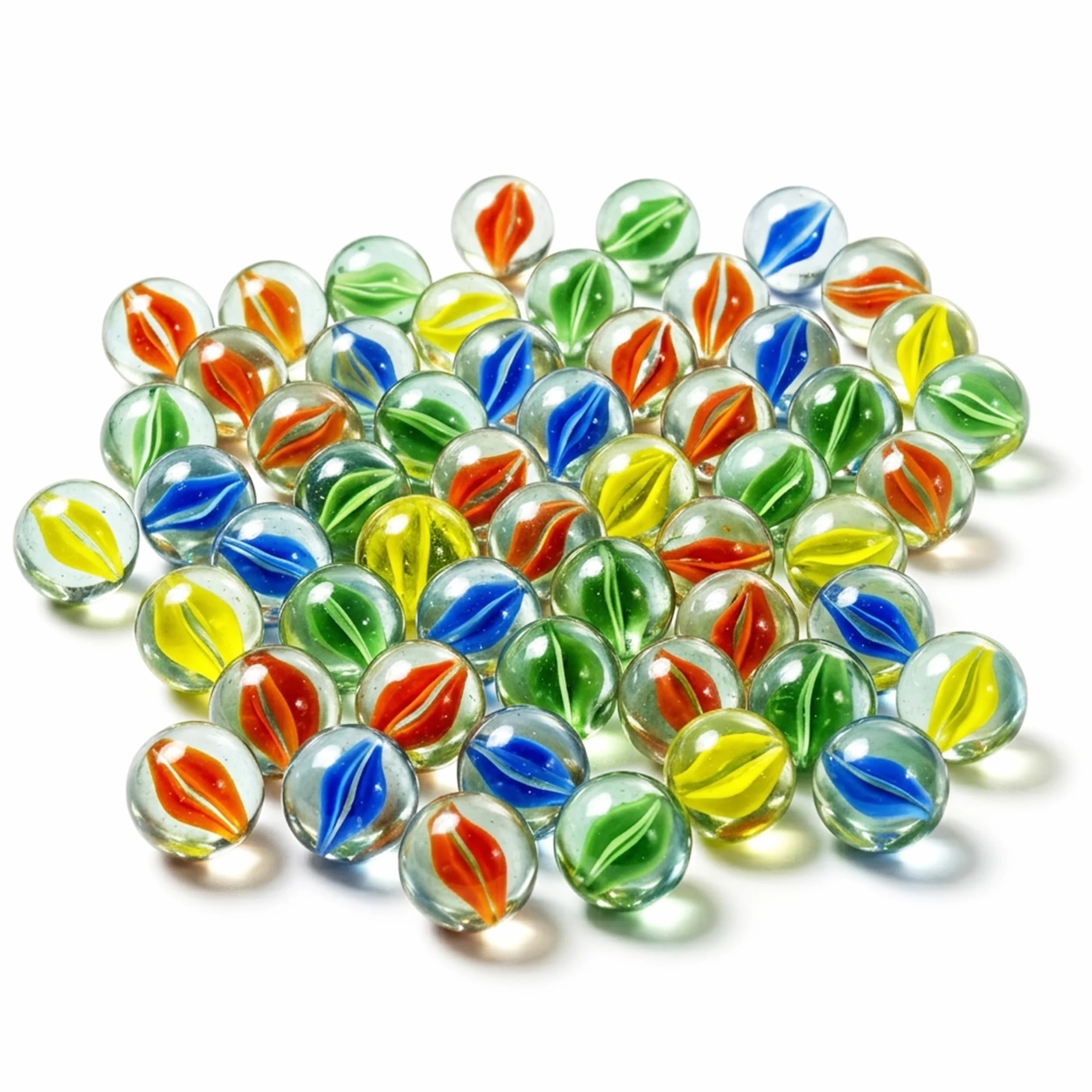 Biglie di Vetro 15 mm 80 Pezzi 4 Colori Assortiti Occhio di Gatto Decorative per Vasi Centrotavola Giochi