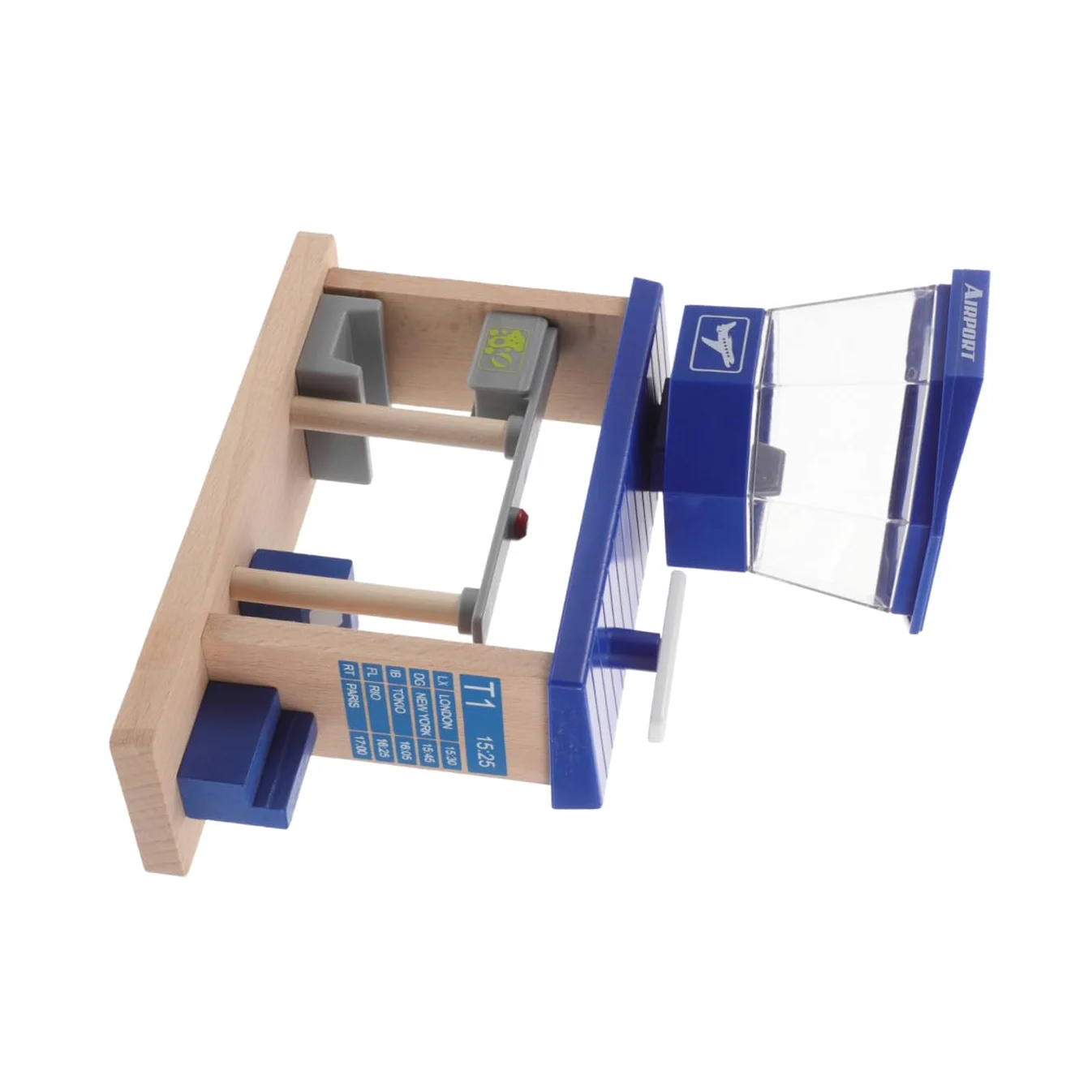 Accessorio Pista Aeroporto in Legno e Plastica 1 Pz | Bambini, Design Unico, per Asili e Casa, Stimola Creatività e Ragionamento