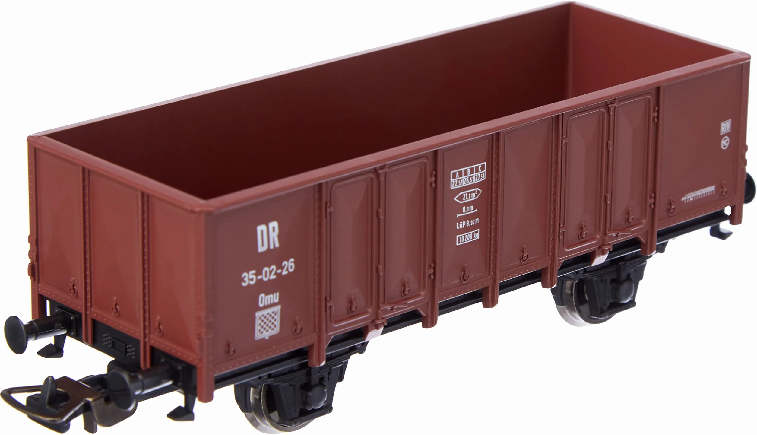 Piko 58742 Carro Merci Aperto Dr III Veicolo Ferroviario Grigio