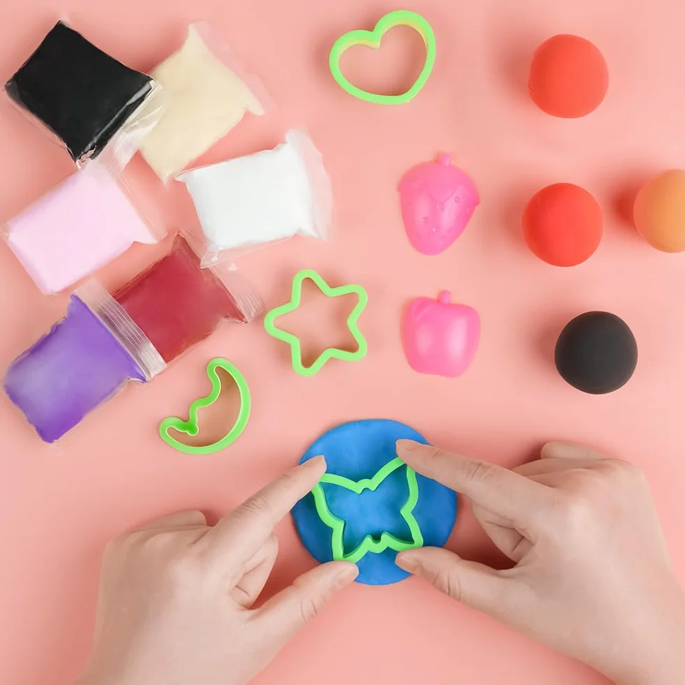 Ainiv 72 Colori Pasta Modellabile Bambini, Argilla da Modellare Air Dry Clay, Set Plastiline Regalo 3+ Anni