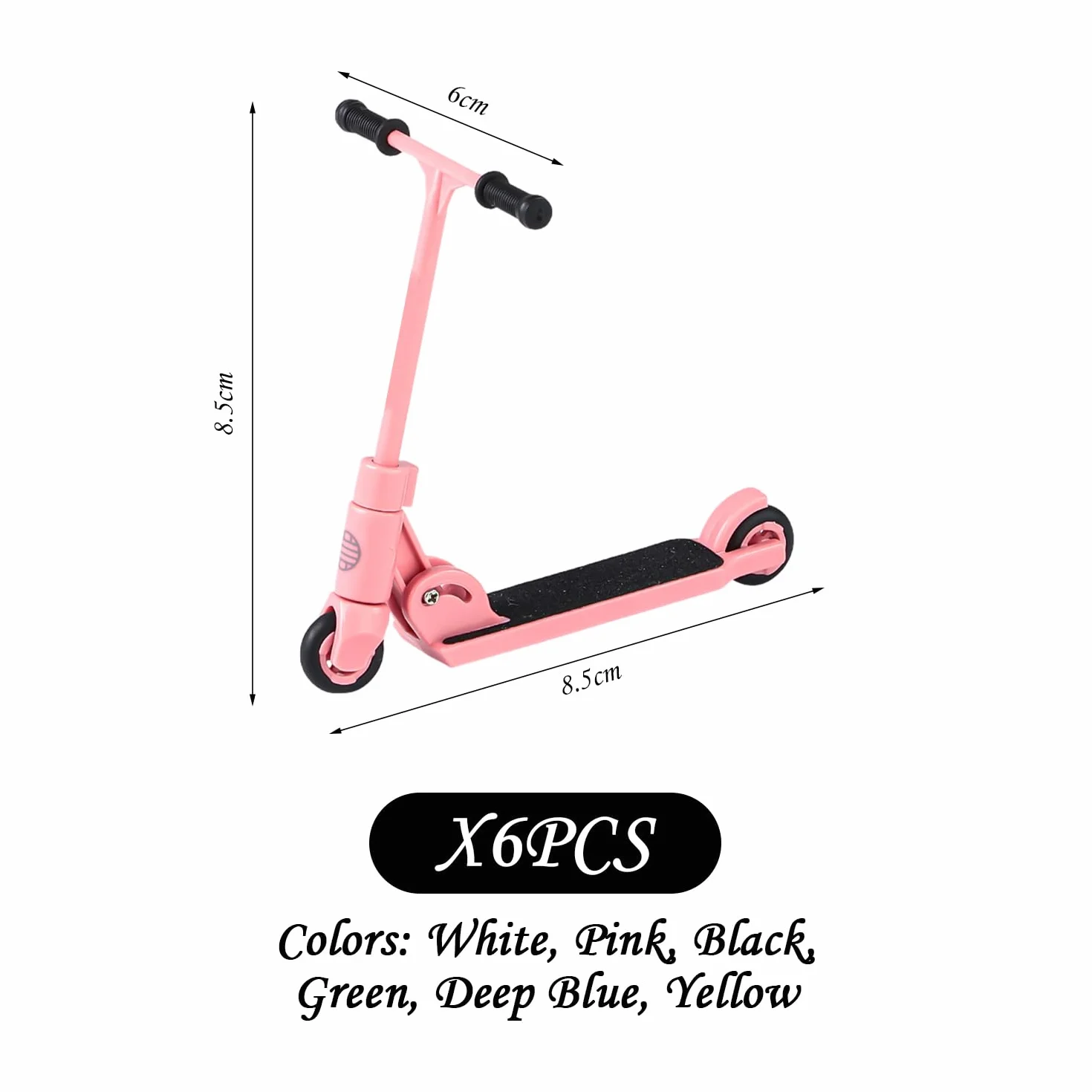 6 Pezzi Finger Roller, Simpatico Giocattolo A Punta di Dito, Giocattolo Creativo, Mini Scooter, Giocattolo per L'Allenamento delle Dita