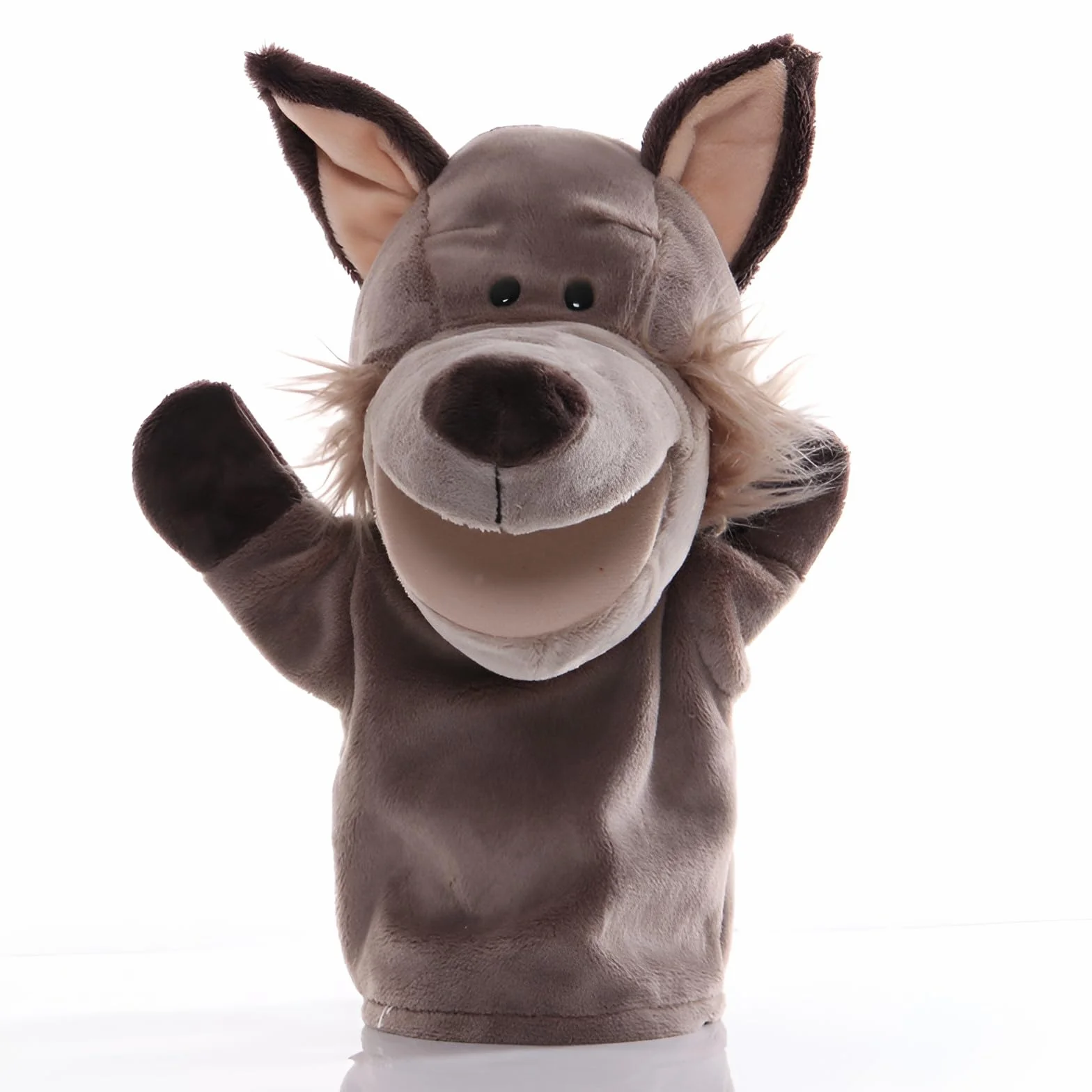 Marionette a Mano per Bambini Morbido Peluche Lupo 25cm