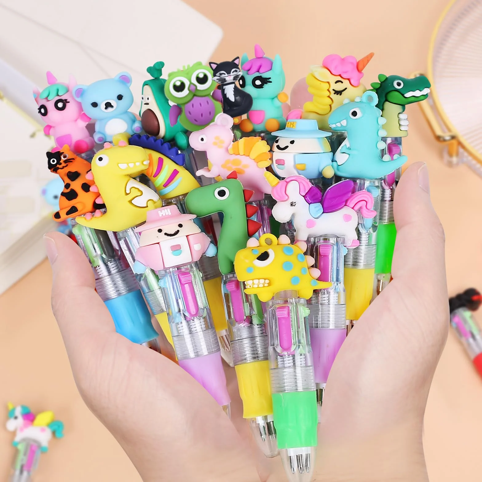 Penne Regalini Fine Festa Compleanno Multicolore Bambini Gadget Penne Gel Colorate (30)