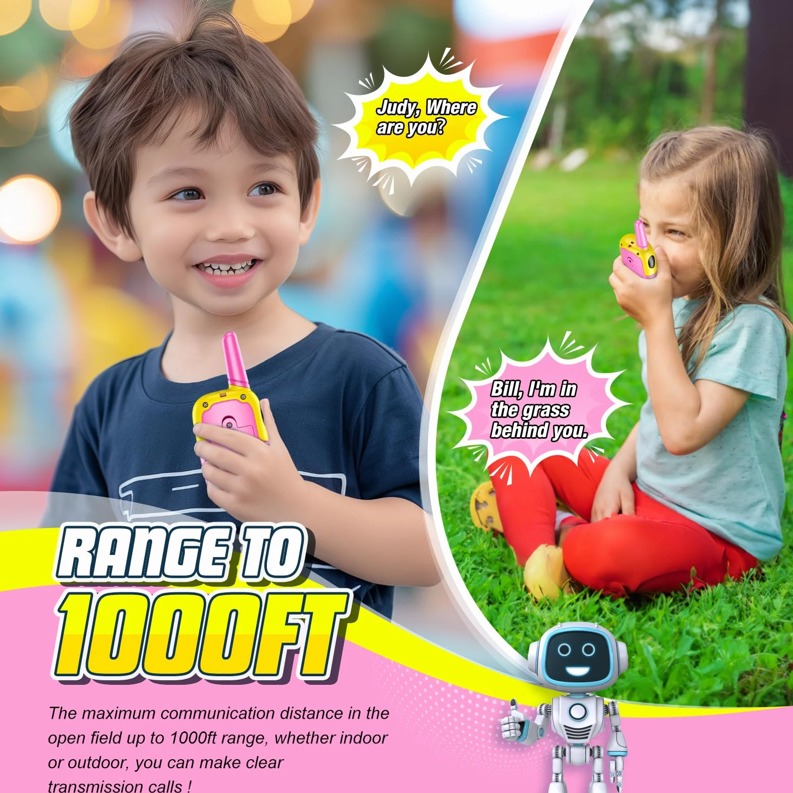 Walkie-Talkie Bambina Giocattoli 3-10 Anni Regalo Compleanno